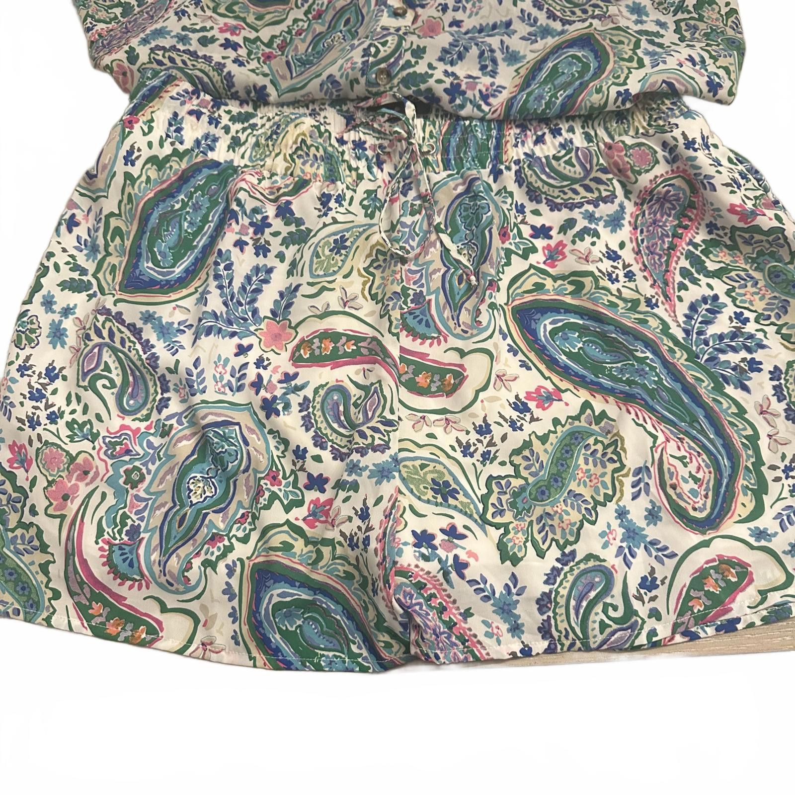 Designer Staccato new with tags Vibrant Paisley Print Two-Piece Set Size ONE SIZE - 4 Thumbnail