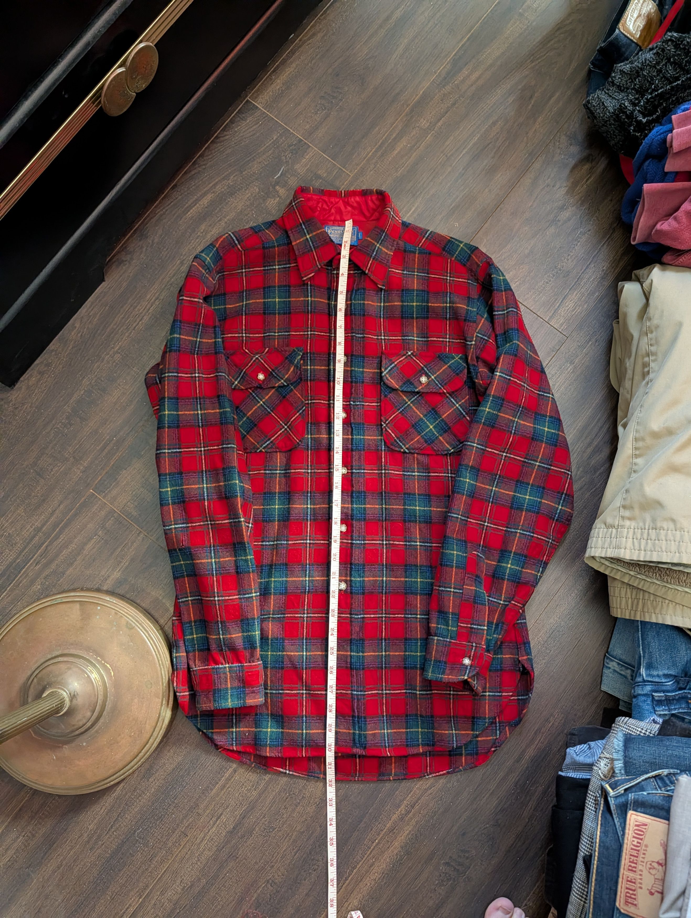 Pendleton Vtg Boyd Tartan virgin wool flannel nylon lined shirt Size US M / EU 48-50 / 2 - 15 Thumbnail