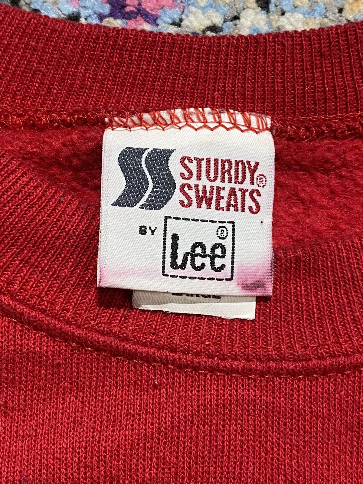 Lee 1989 Lee Sturdy Sweats Embroidered Ribbons Sweatshirts Size US L / EU 52-54 / 3 - 8 Thumbnail