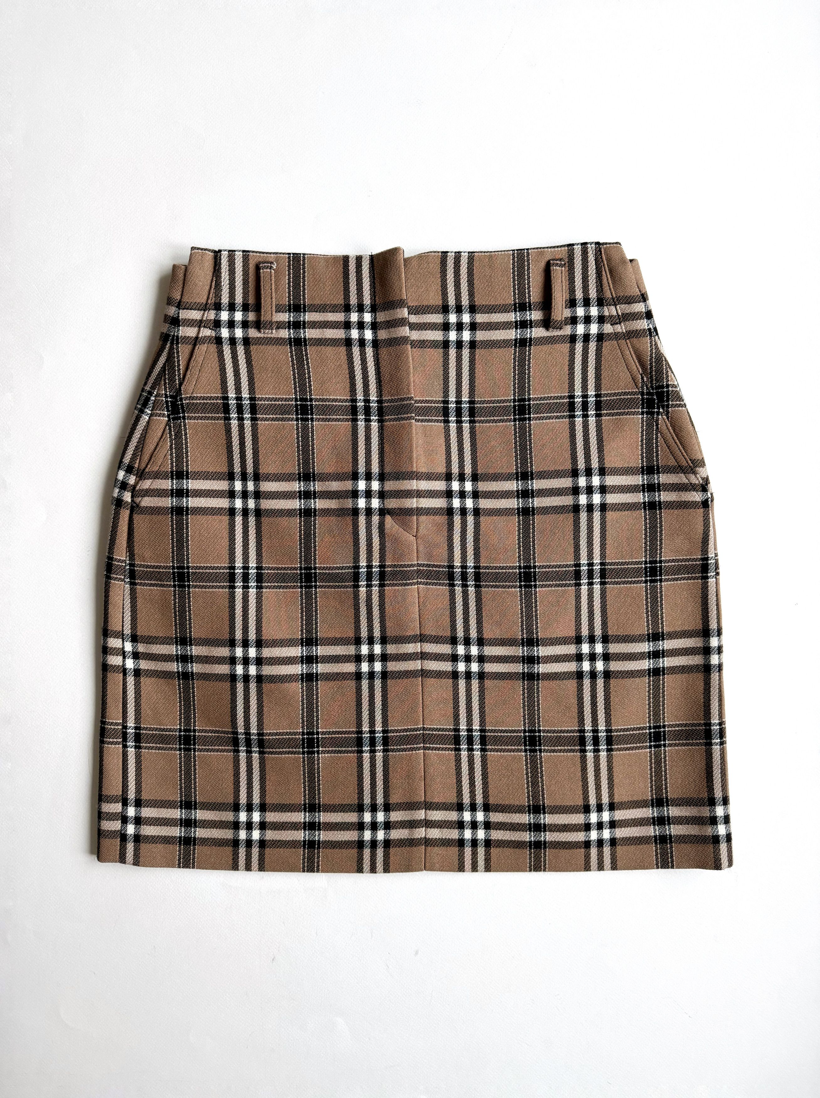 Sandro Women's Sandro Paris Wool Check Skirt 3/L Size 30" / US 8 / IT 44 - 8 Thumbnail