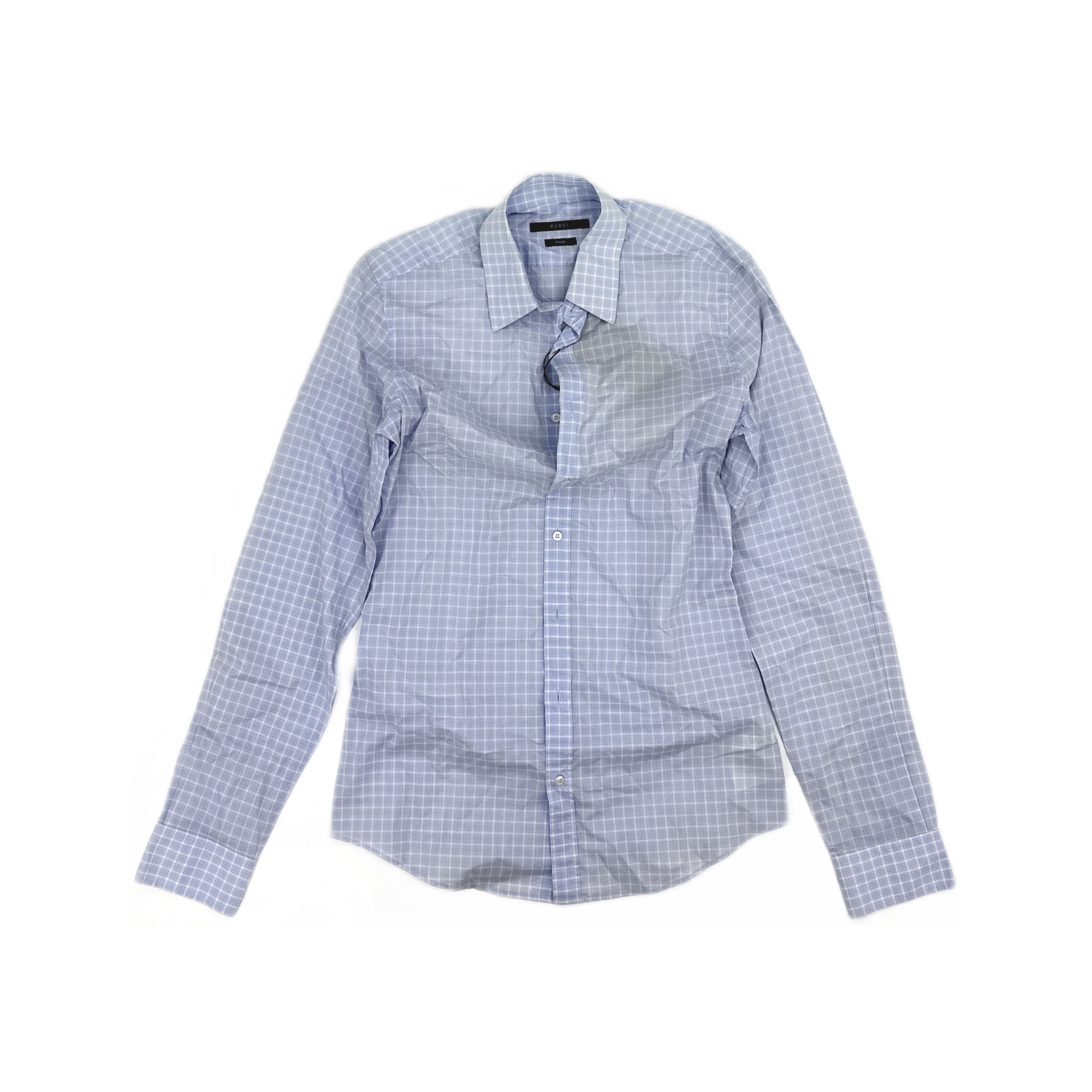 Gucci Gucci Check Classic Long Sleeve Shirt 38 Size US S / EU 44-46 / 1 - 1 Thumbnail