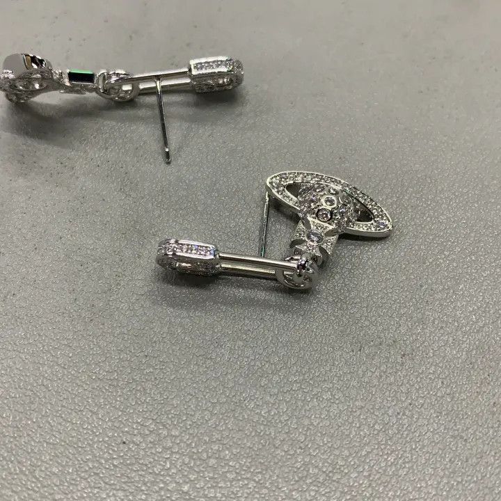 Vivienne Westwood Vivienne Westwood Lucrece Crystal Brooch Earrings -2507 Size ONE SIZE - 4 Thumbnail