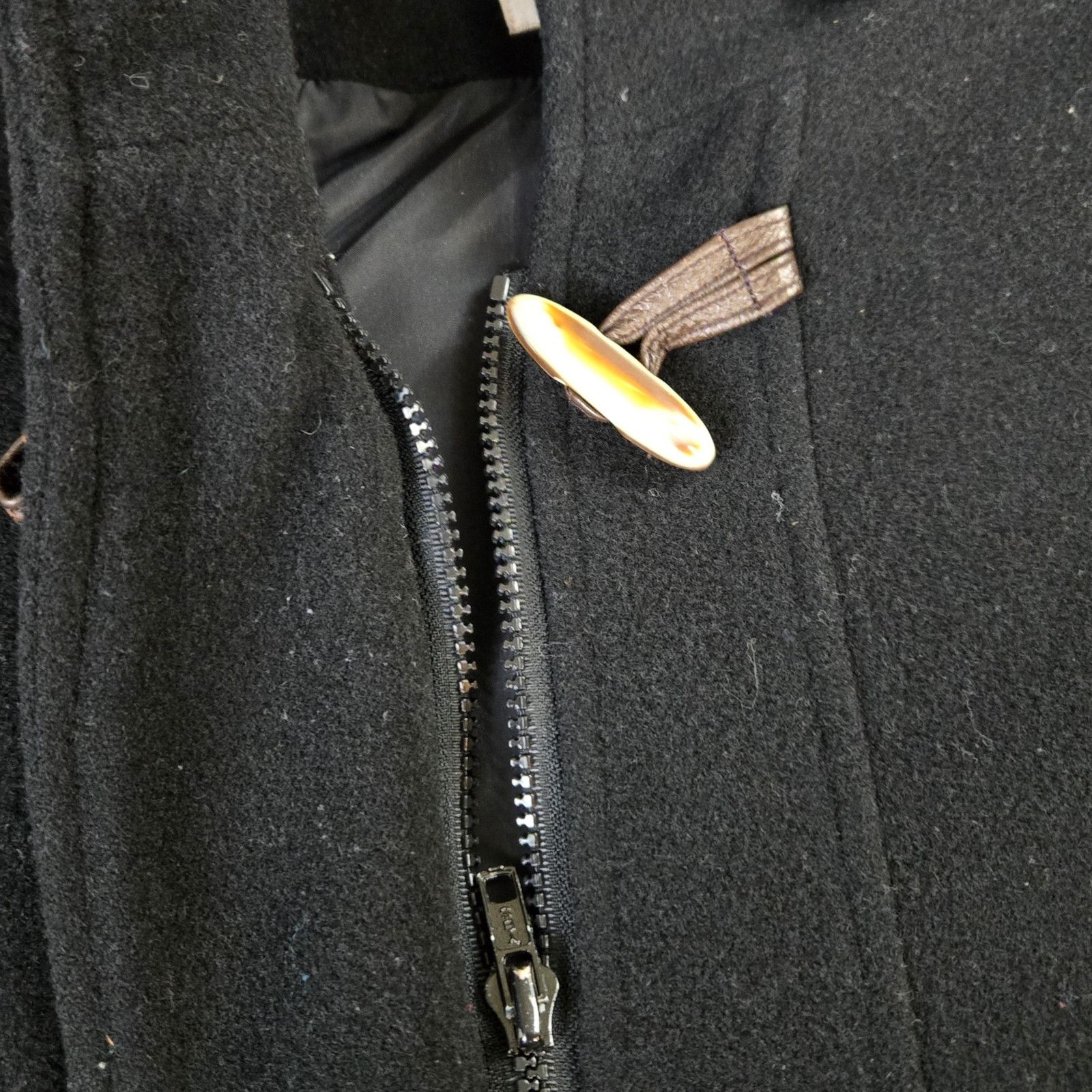 Vintage Vintage Black Wool Blend Toggle Closure Coat Size Medium Size M / US 6-8 / IT 42-44 - 11 Thumbnail