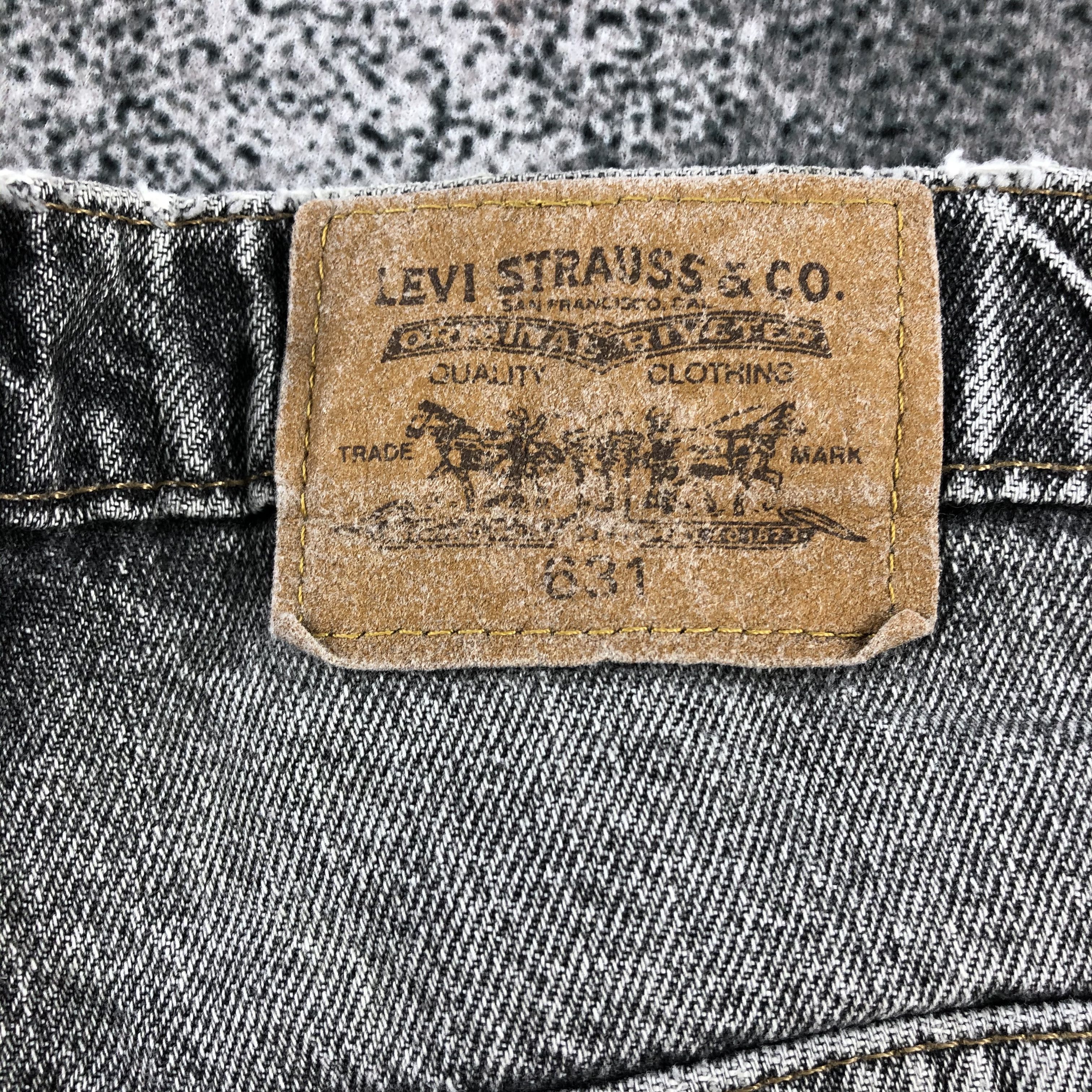 Levi's Vintage 90s Levis 631 Jeans Faded Gray Denim KJ1017 Size US 36 / EU 52 - 5 Thumbnail