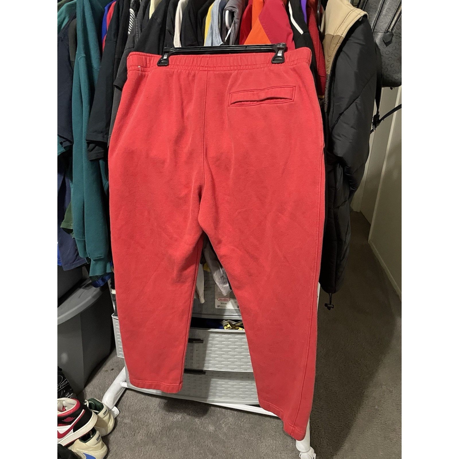 Nike Size XL-Nike Straight Leg SweatPants Mens Red Brick By Brick Size US 33 - 2 Thumbnail