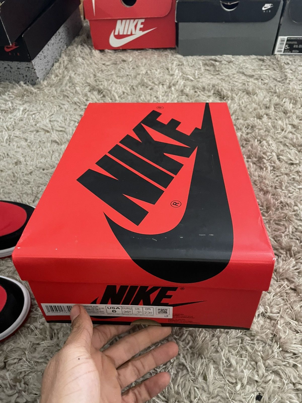 Jordan Brand Jordan 1 Bred Satin Size US 6 / IT 36 - 12 Thumbnail