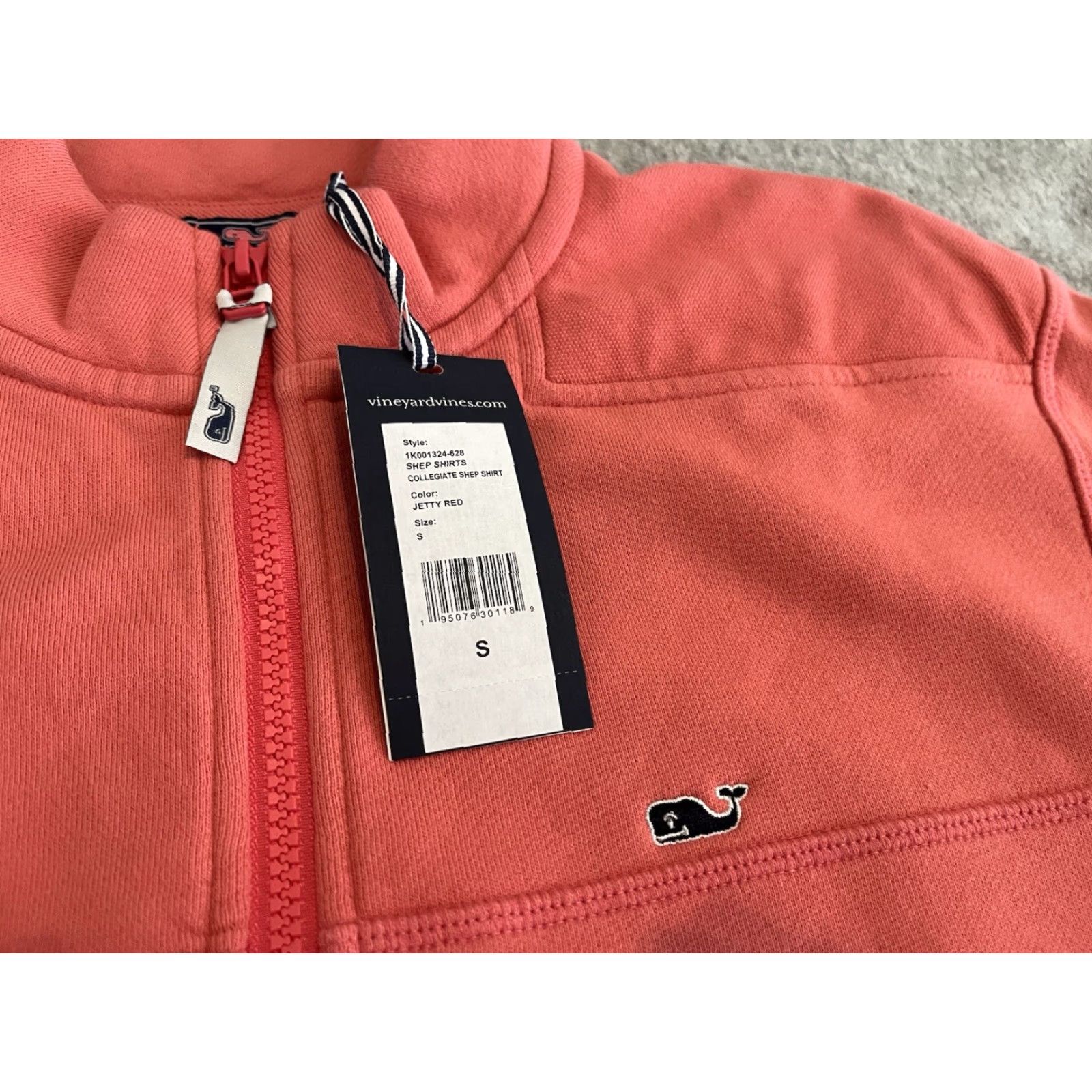 Vineyard Vines VINEYARD VINES Collegiate Shep Quarter-Zip Pullover Long Sleeve Jetty Red Small Sweatshirt Mens S Pullover Zip Cotton Solid Size US S / EU 44-46 / 1 - 2 Thumbnail
