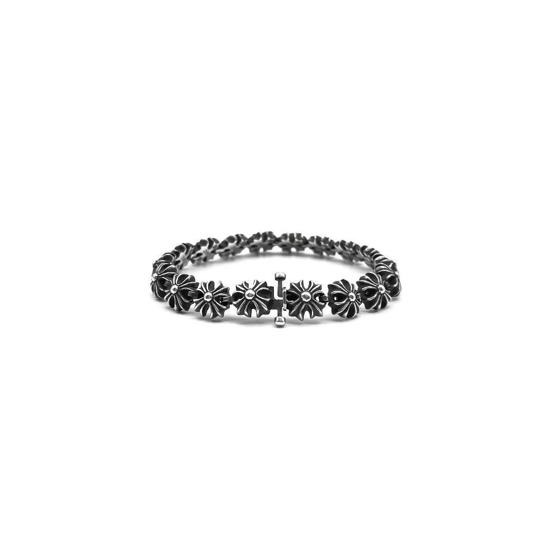 Chrome Hearts Chrome Hearts Silver Tiny CH Plus Cross Bracelet Size ONE SIZE - 2 Thumbnail