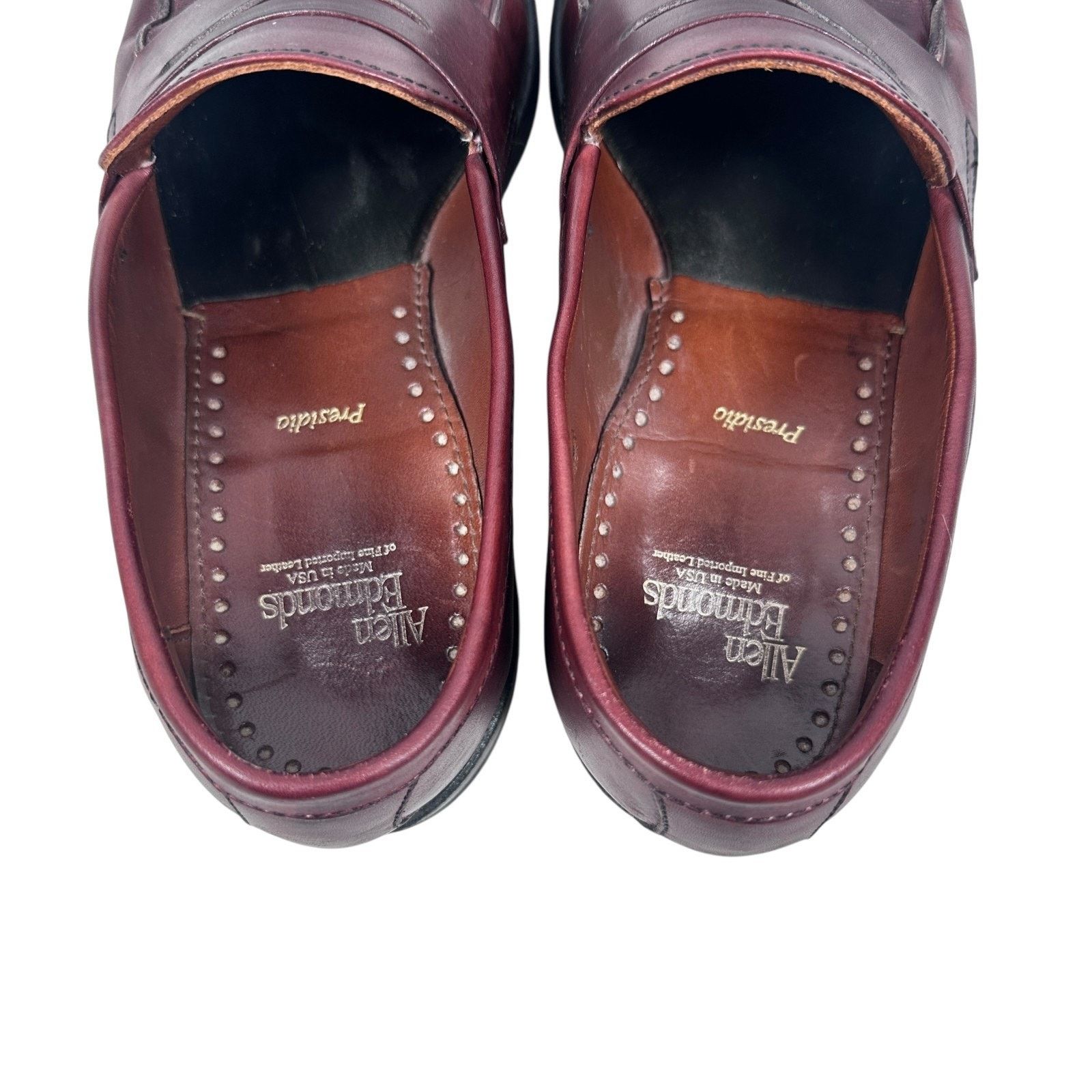 Allen Edmonds Allen Edmonds Presidio Penny Loafers Men 8 D Brown Burgundy Size US 8 / EU 41 - 6 Thumbnail