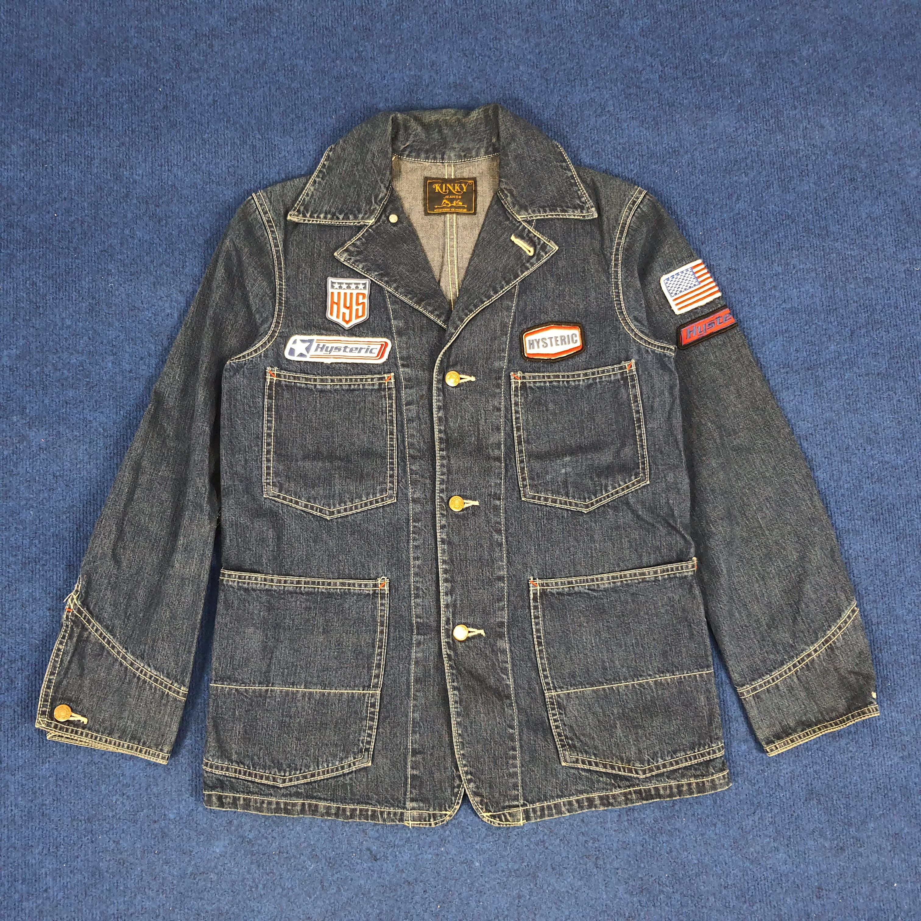 Hysteric Glamour Vintage Hysteric Glamour Patches Japan Denim Jacket C129N14 Size US S / EU 44-46 / 1 - 1 Thumbnail