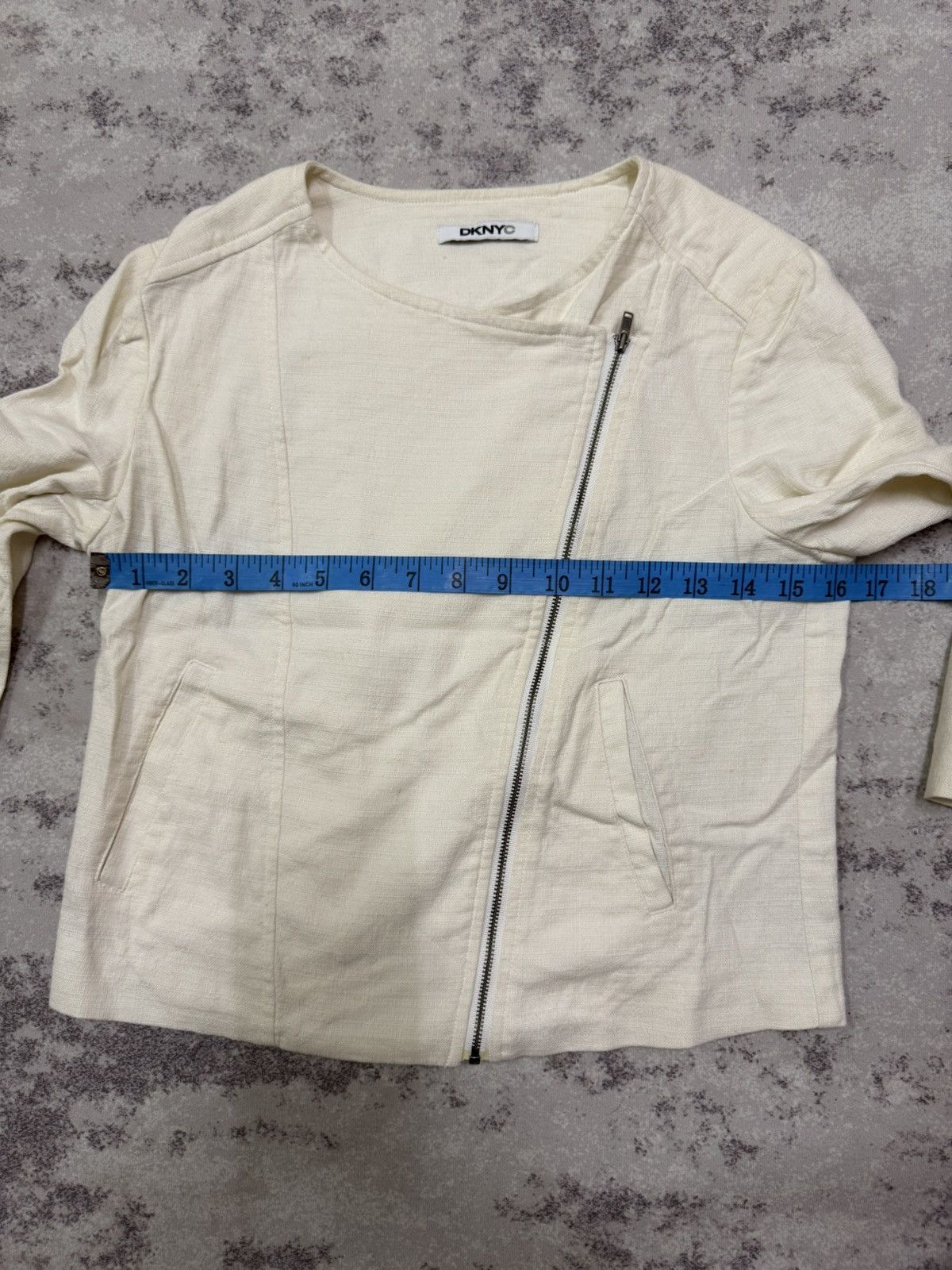 DKNY DKNYC LINEN JACKET Size XS / US 0-2 / IT 36-38 - 16 Thumbnail