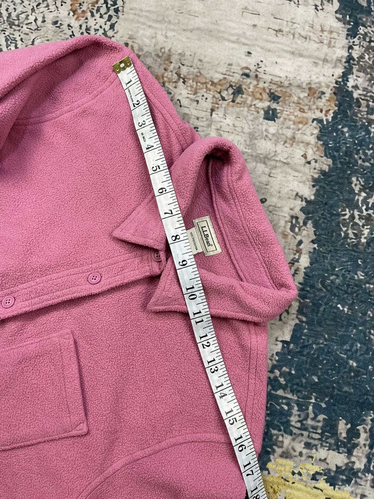 L.L. Bean LL Bean Long Sleeve Button Up Pink Fleece Over Shirt Size US S / EU 44-46 / 1 - 9 Thumbnail