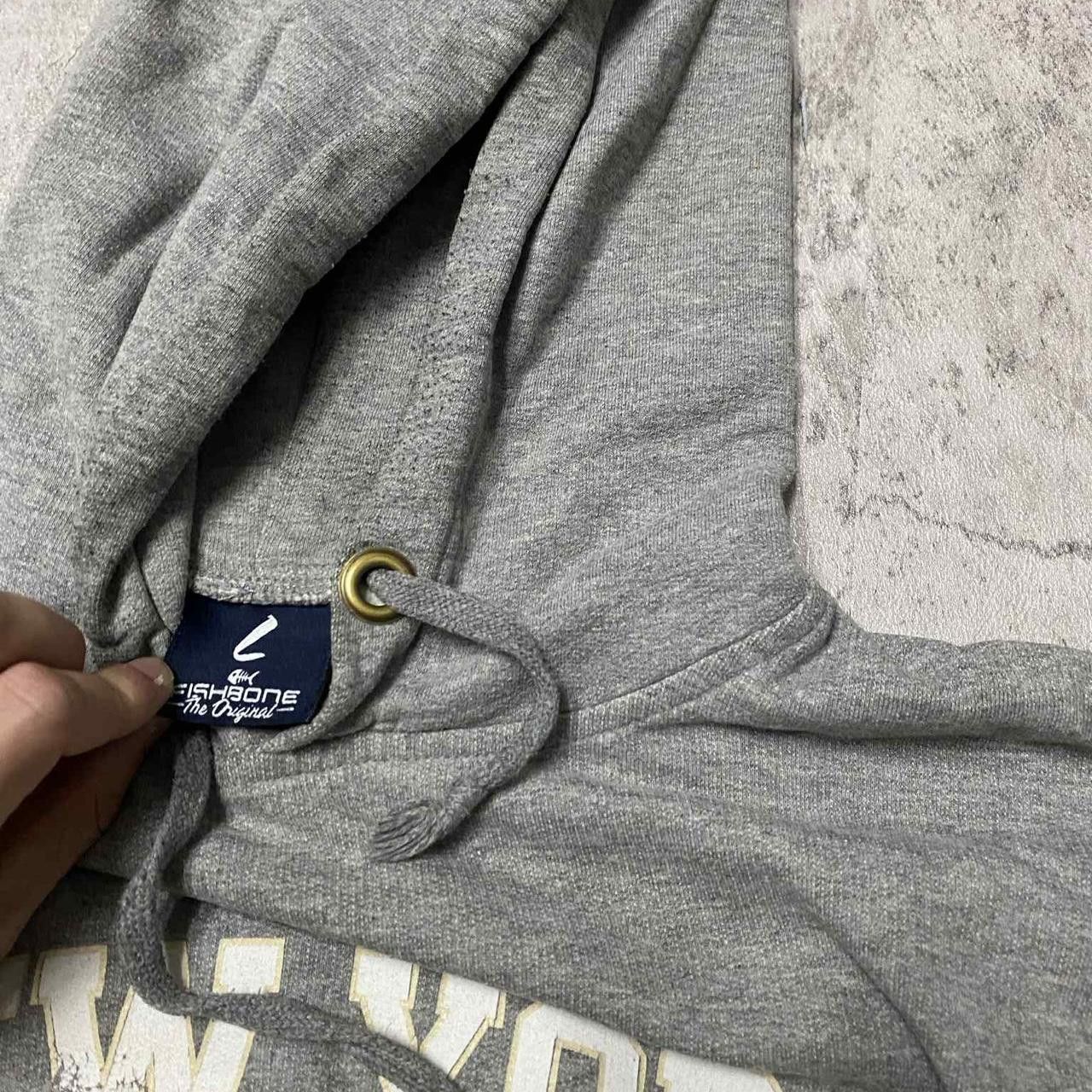 Other Net york gray Hoodie vintage Size US L / EU 52-54 / 3 - 3 Thumbnail