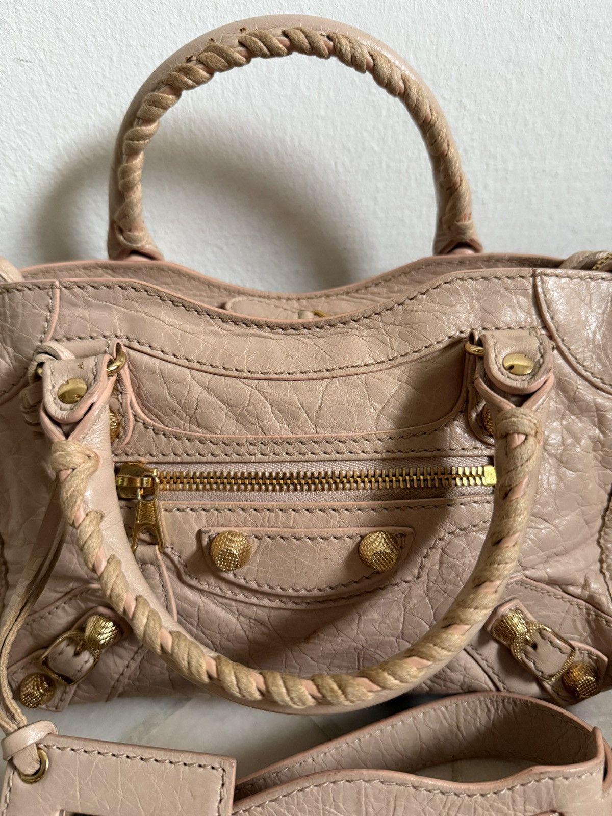 Balenciaga Balenciaga Mini Classic Lambskin giant gold Studded Size ONE SIZE - 11 Thumbnail