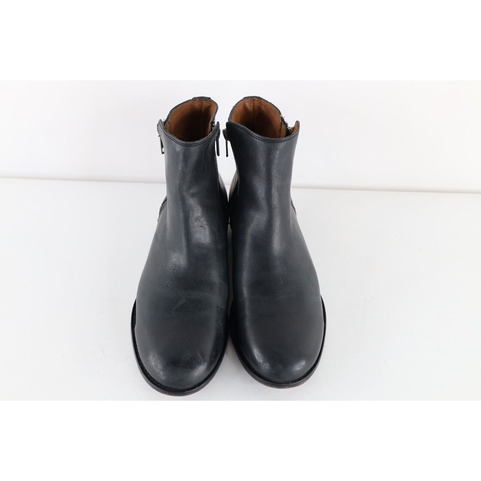 Frye × Vintage Frye Distressed Leather Double Zip Bootie Boots Size US 11 / IT 41 - 2 Thumbnail
