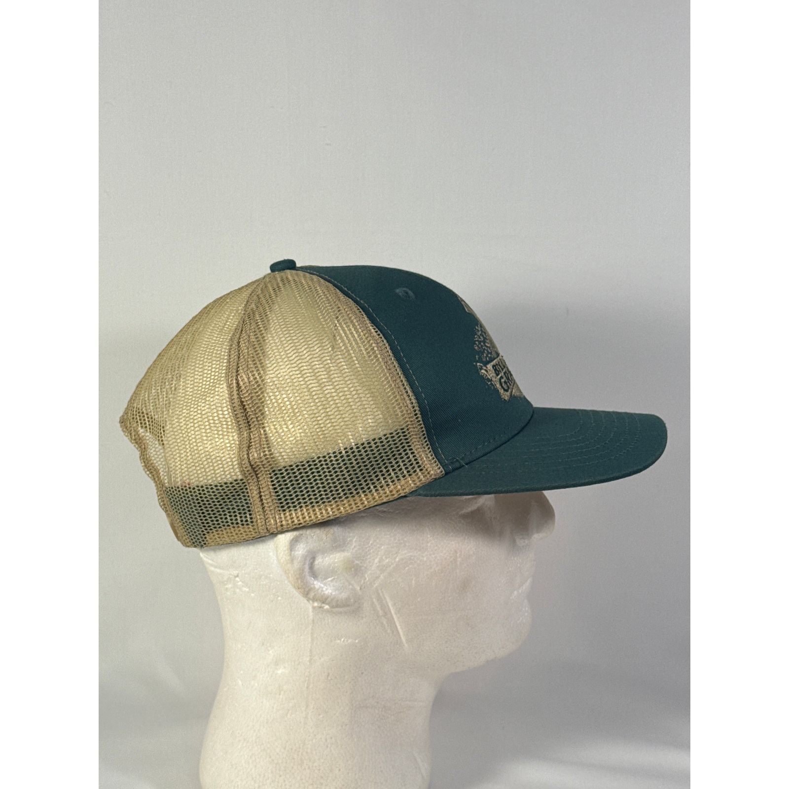 Other Bill Bone Gravel Dark Green Mesh Snapback Trucker Hat Size ONE SIZE - 3 Thumbnail