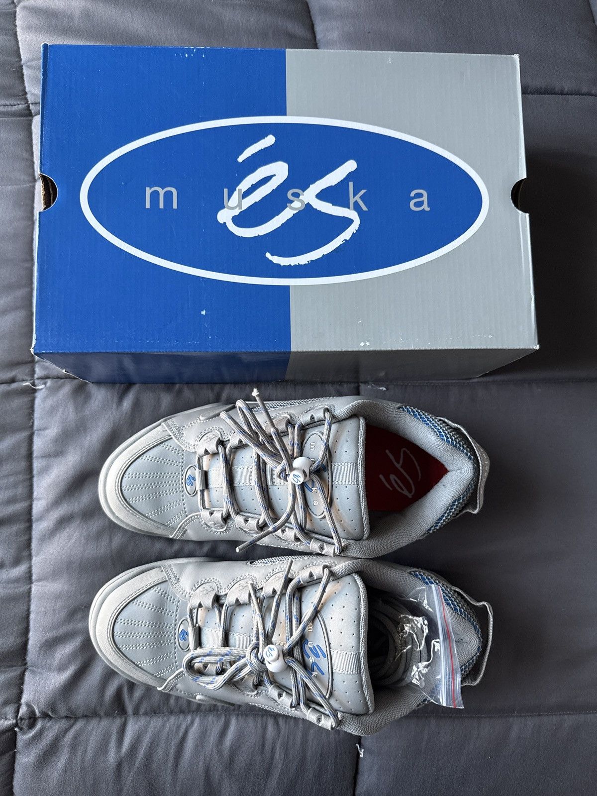 eS éS Muska “Grey & Blue” Size US 11.5 / EU 44-45 - 8 Thumbnail