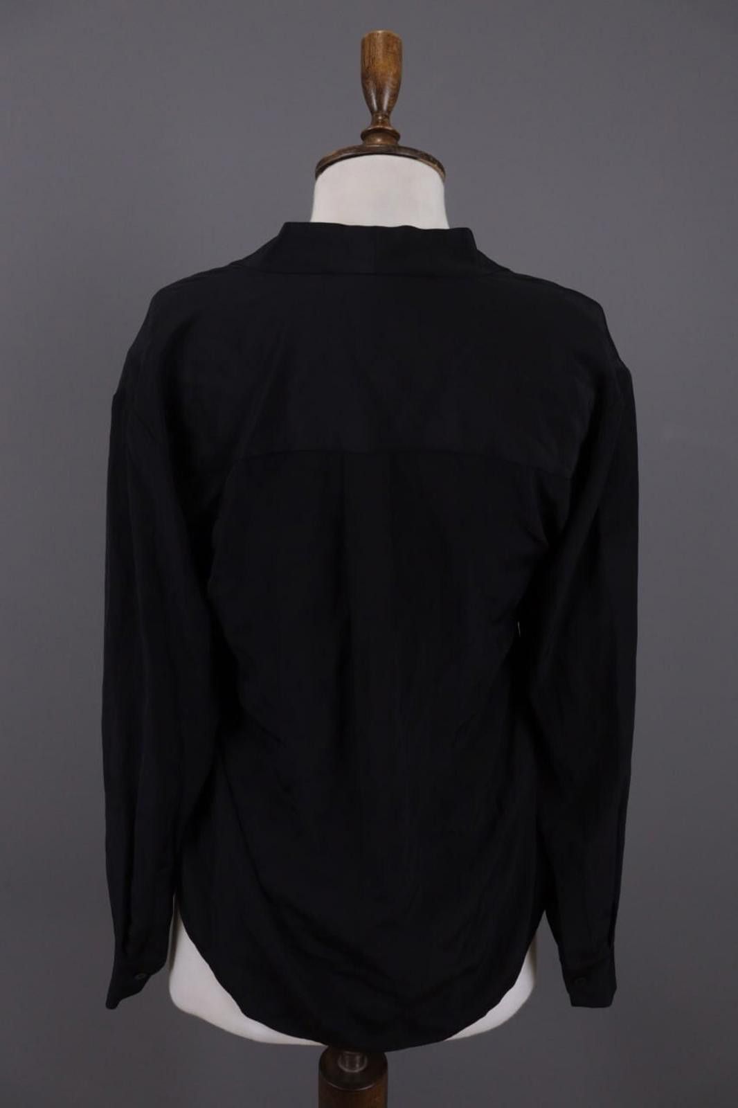 Diane von Furstenberg Ladies Diane von Furstenberg Black V-Neck Top Blouse Size XS Size XS / US 0-2 / IT 36-38 - 8 Thumbnail