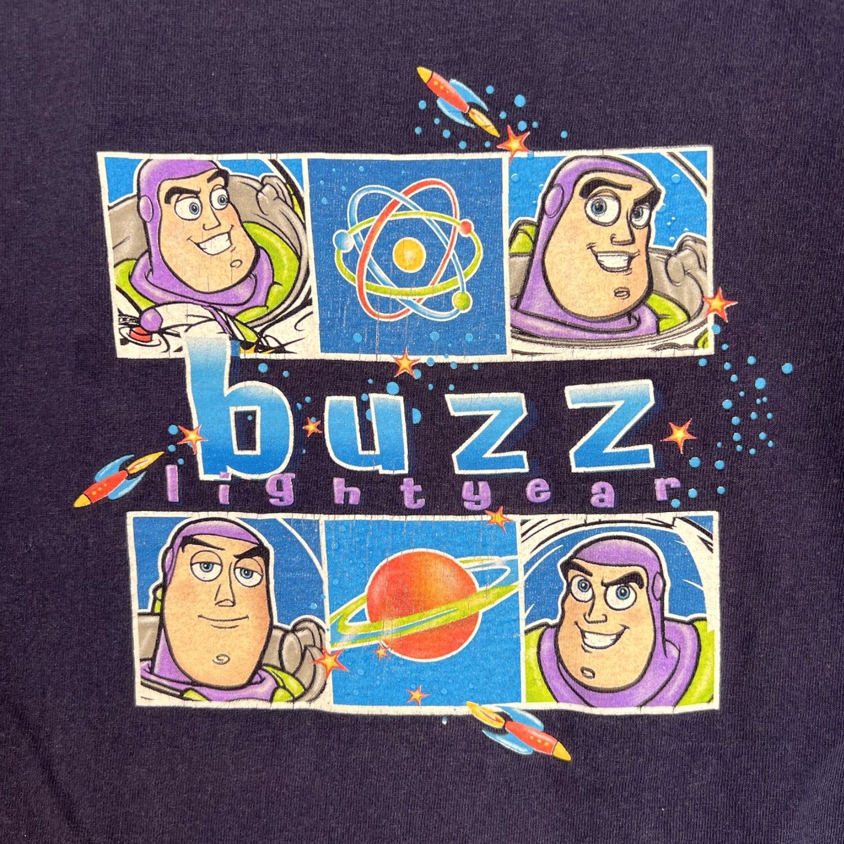 Disney VINTAGE Disney T-Shirt Buzz Lightyear Adult Medium Blue USA Made Mens Size US M / EU 48-50 / 2 - 4 Thumbnail