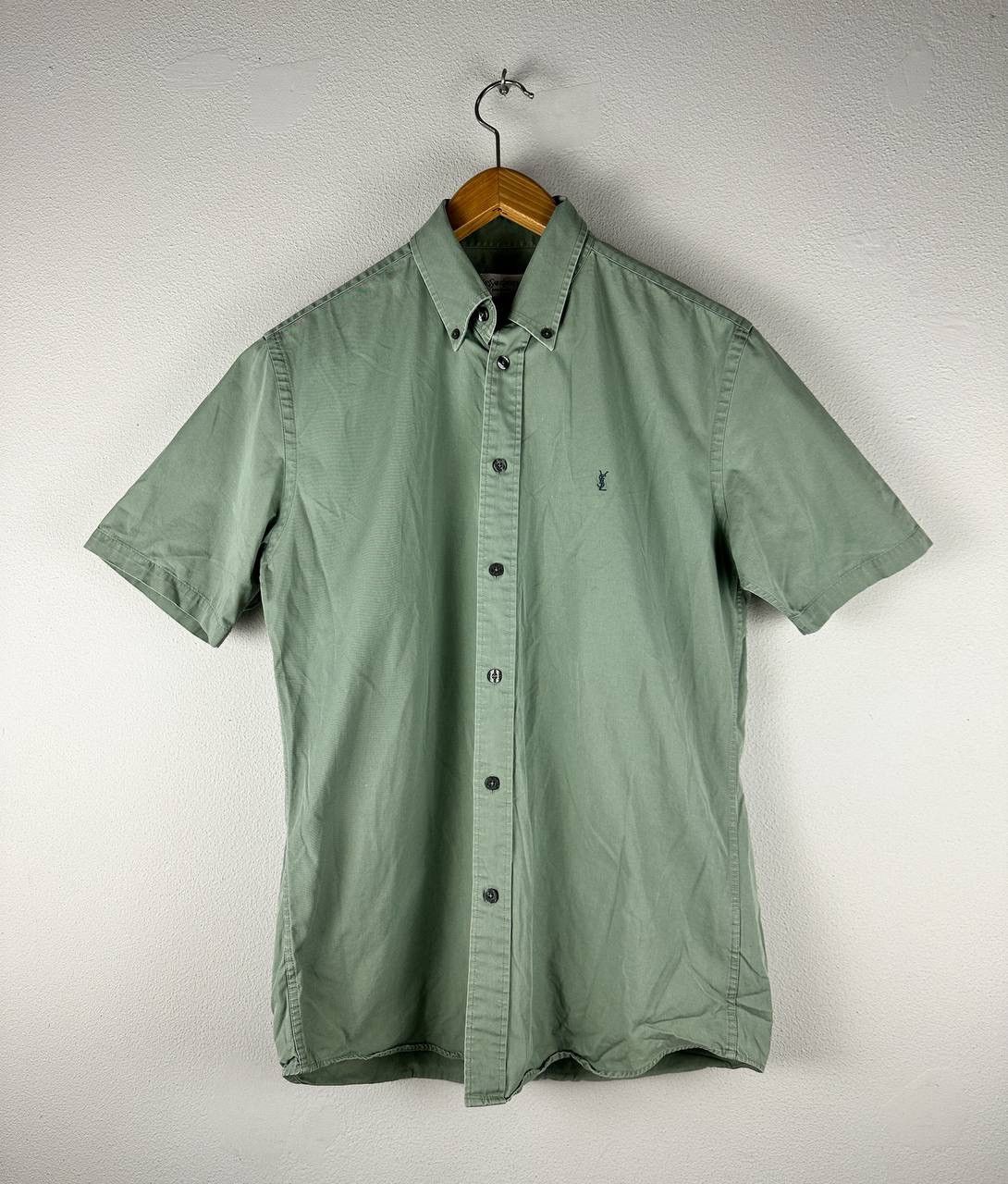 Yves Saint Laurent YSL Yves Saint Laurent OLIVE Button Shirt Mens Size M Size US M / EU 48-50 / 2 - 1 Thumbnail