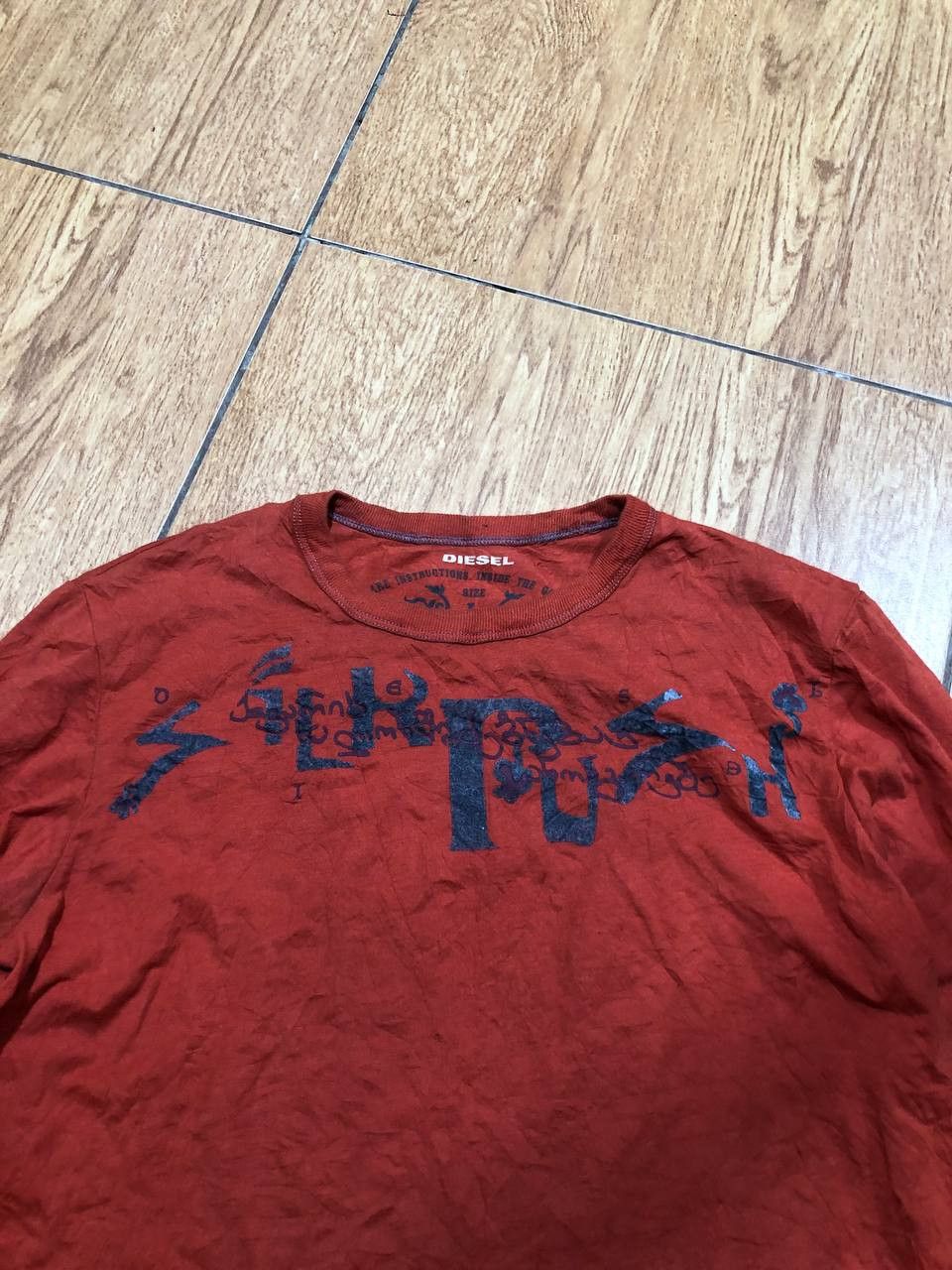 Diesel Vintage Diesel T Shirt Logo Mens Long Sleeve Tee Size US L / EU 52-54 / 3 - 16 Thumbnail