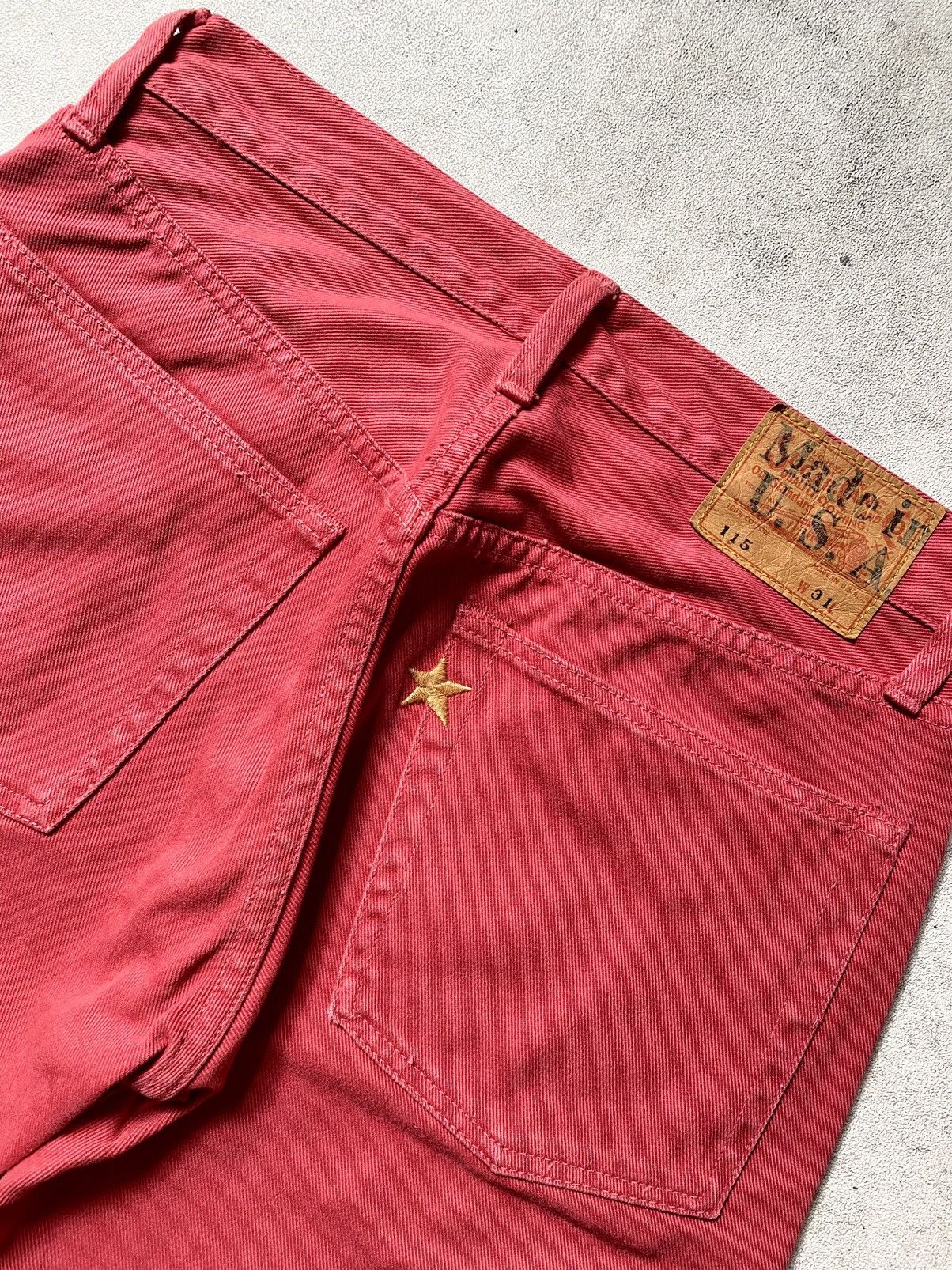 Sugar Cane 🔥RARE🔥 VTG SUGAR CANE RED DENIM Size US 31 - 4 Thumbnail