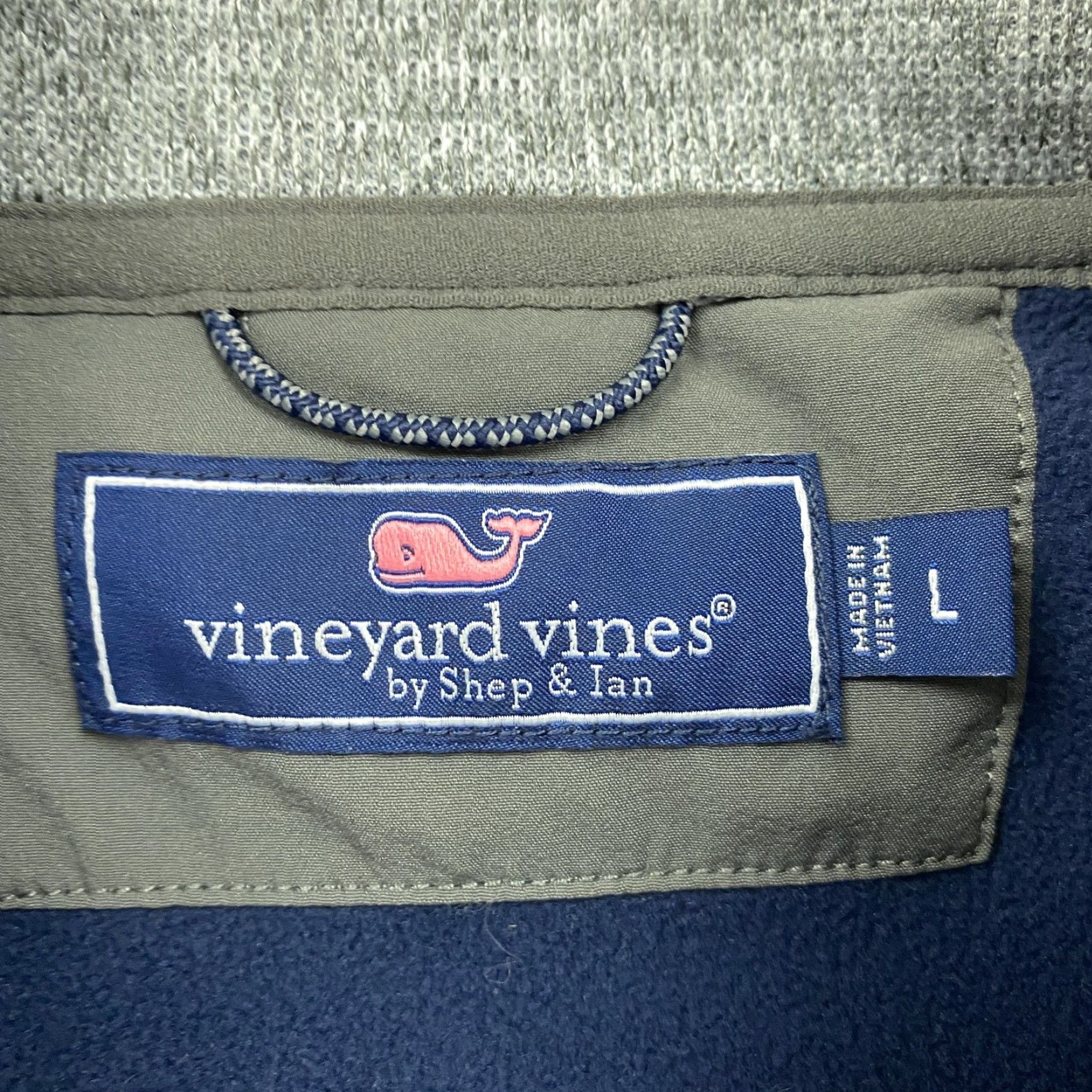 Vineyard Vines Vineyard Vines Vest Mens L Gray Fleece Zip Chest Pocket Casual Windbreaker Size US L / EU 52-54 / 3 - 6 Thumbnail