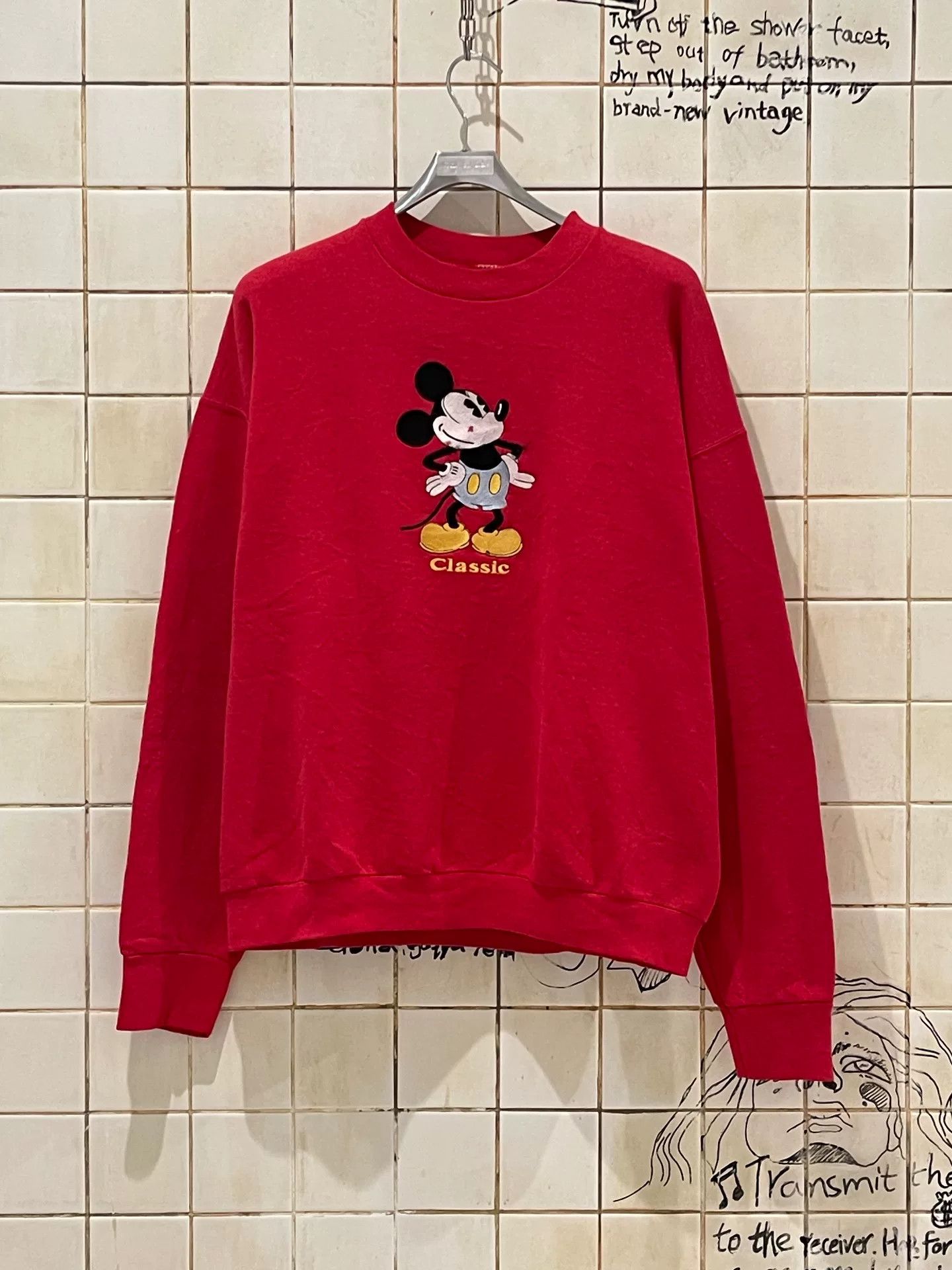 Mickey & Co. Vintage Mickey Mouse Embroidered Sweatshirt Size US M / EU 48-50 / 2 - 1 Thumbnail