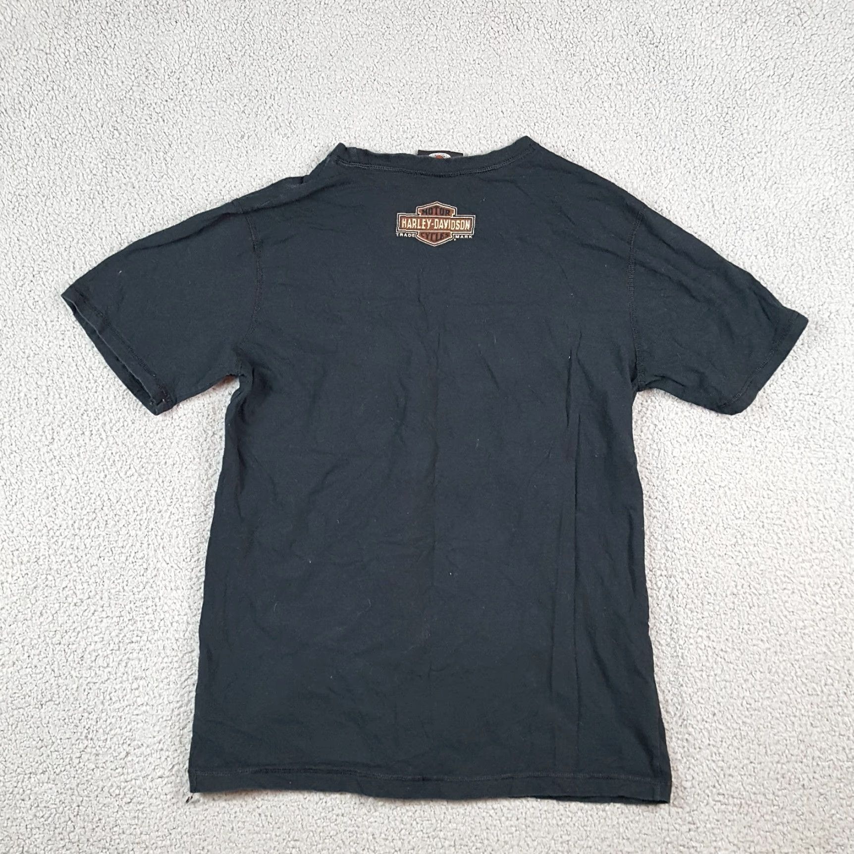 Harley Davidson Harley-Davidson Skull Logo Biker Motorcycle Mens Size Medium Retro Black T Shirt Size US M / EU 48-50 / 2 - 7 Thumbnail
