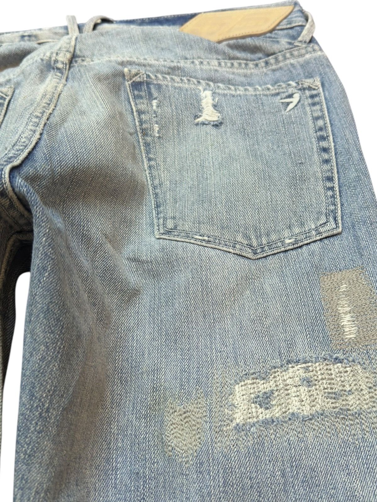 55DSL Vintage 55DSL Faded Ripped Distressed Denim Size US 30 / EU 46 - 7 Thumbnail