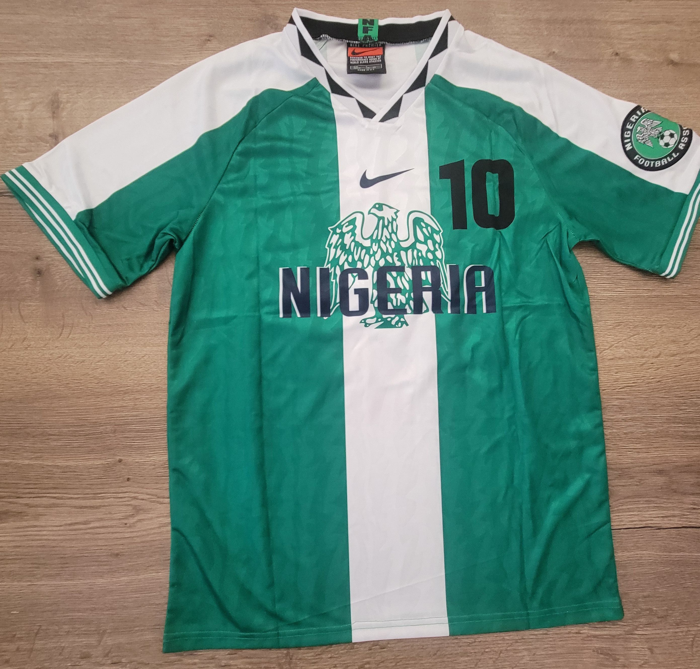 Other Okocha 10 Nigeria home 1996 Jersey vintage football shirt Size US L / EU 52-54 / 3 - 2 Thumbnail