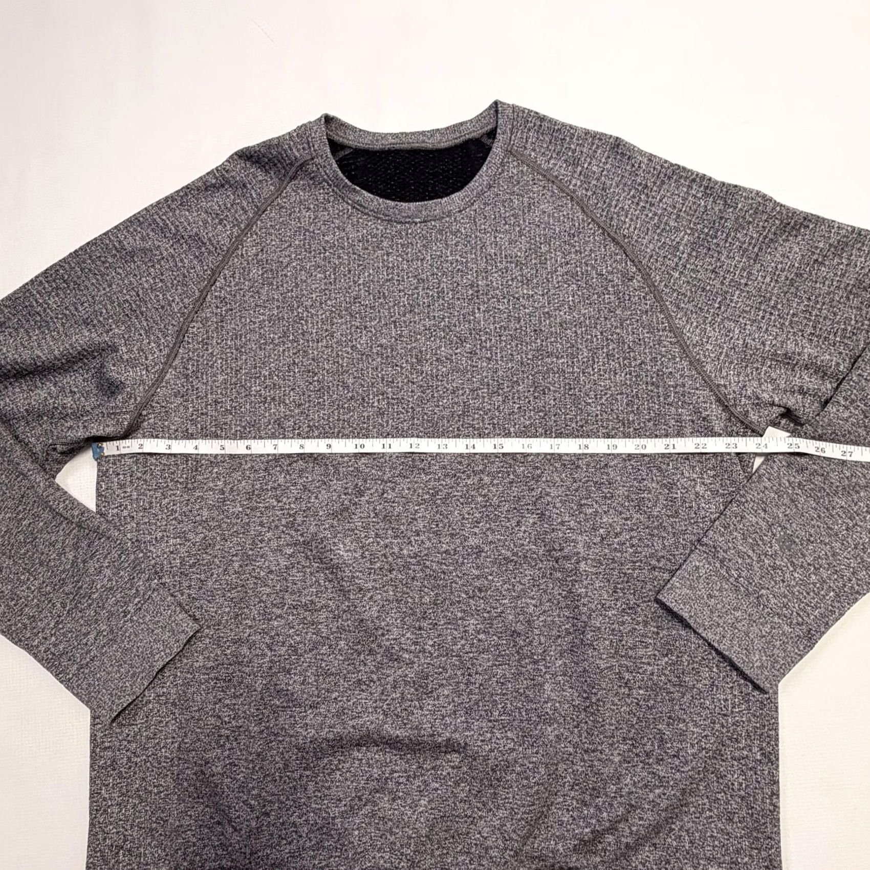 Lululemon VINTAGE Lululemon Sweatshirt Mens XL Gray Waffle Knit Crewneck Pullover Size US XL / EU 56 / 4 - 6 Thumbnail