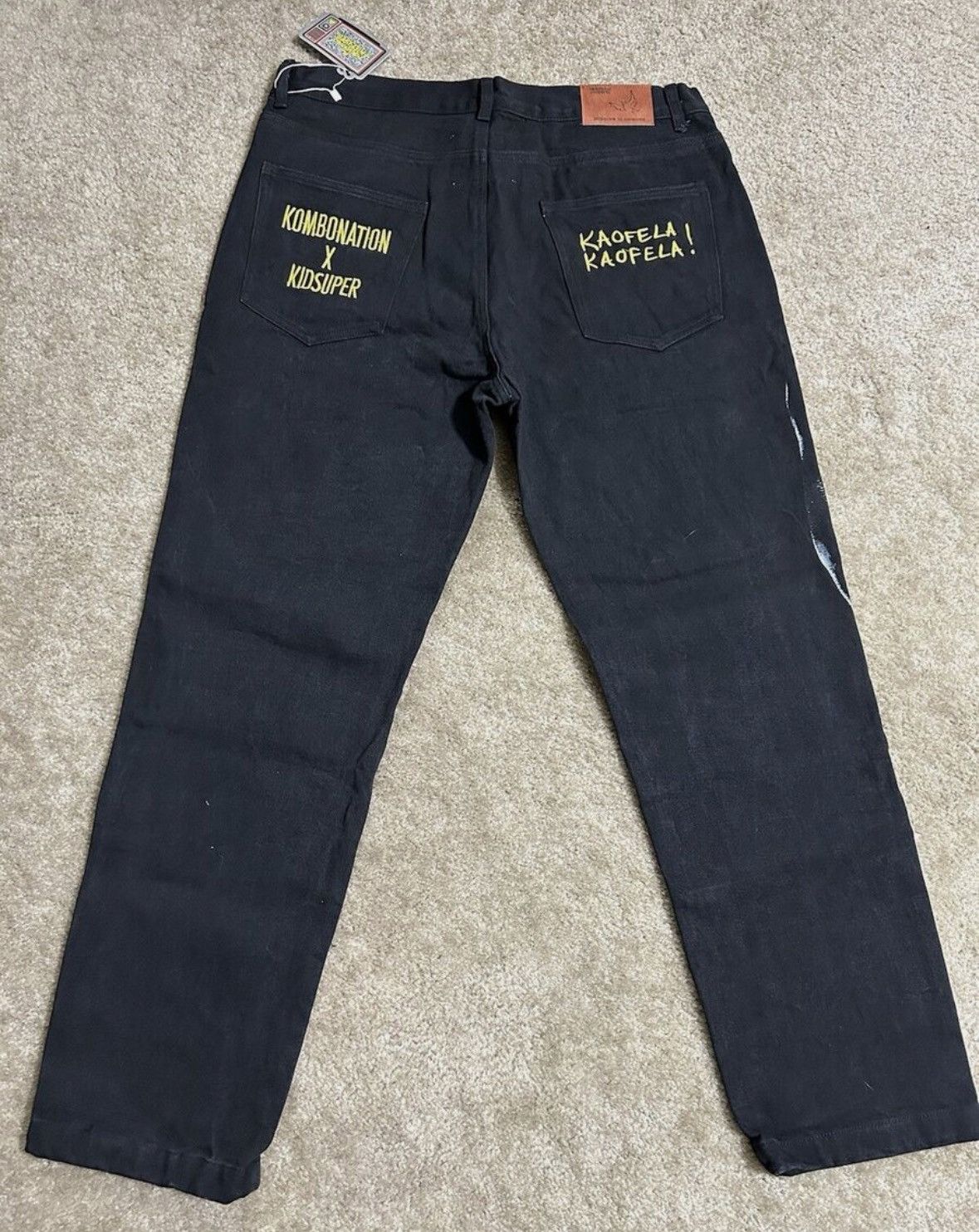 KidSuper KidSuper Studios x Kombonation Kaofella Black Pant L Size US 32 / EU 48 - 2 Thumbnail