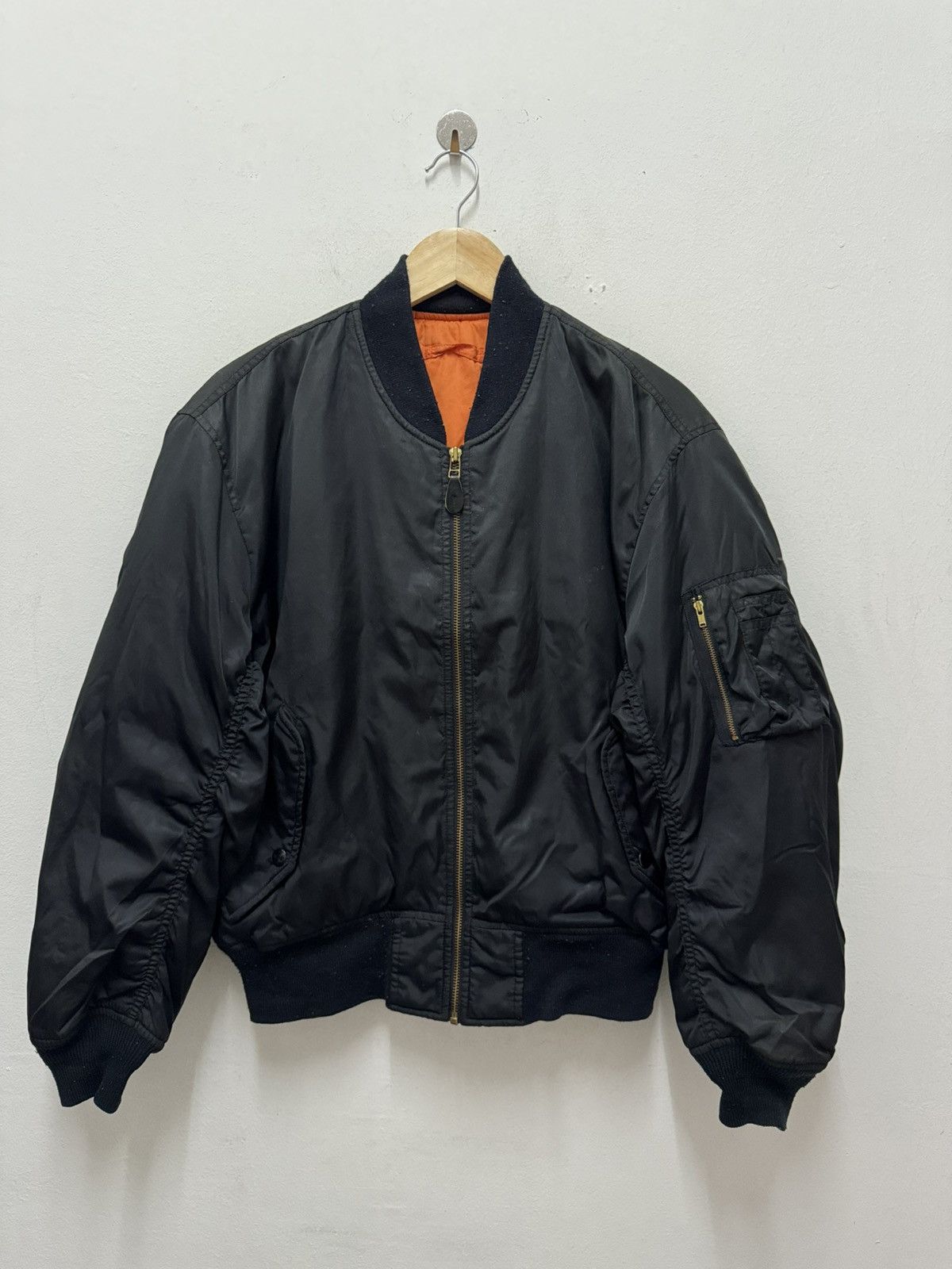 Air Force Ma1 Leather Jacket 1950s Vietnam War USAF Type MA-1