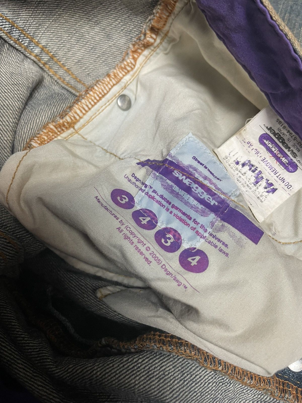 Isaac Sellam Experience Faded Rustic washed Swagger Jeans Size US 35 - 6 Thumbnail