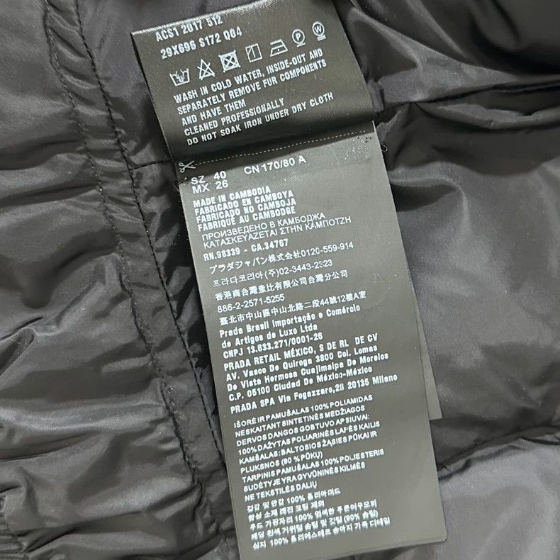 Prada Prada Black triangle down jacket 2504-Nextarrow Size US XXS / EU 40 - 6 Thumbnail