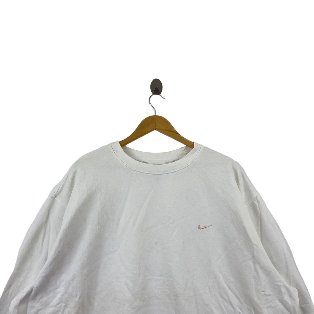 Nike NIKE SWOOSH Embroidered Logo Baggy Sweatshirt Sweater Size L / US 10 / IT 46 - 3 Thumbnail