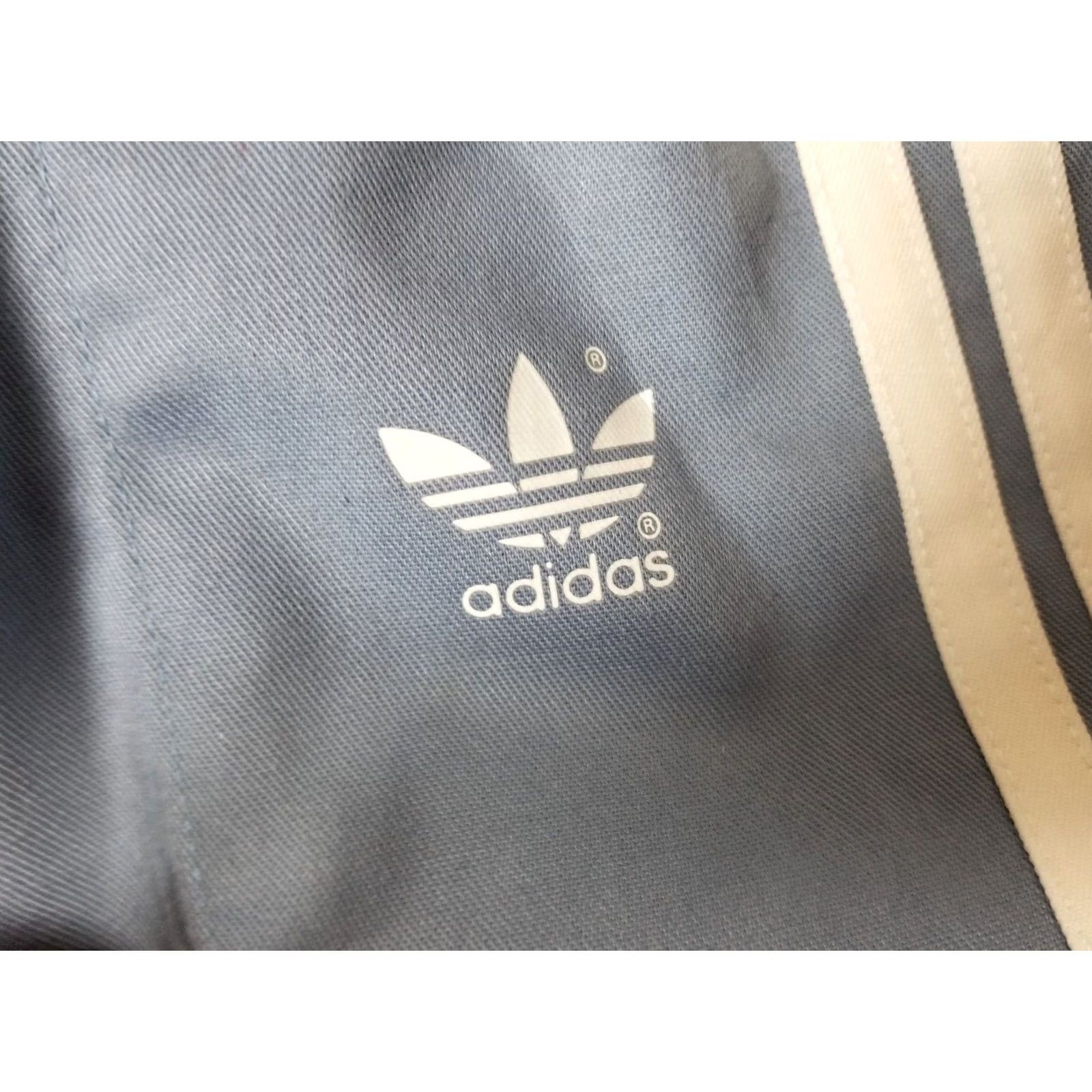 Adidas VINTAGE adidas TRACK PANTS Mens Medium Cotton Sky Blue 80's Old School Hip Hop Belted Size US 31 - 4 Thumbnail