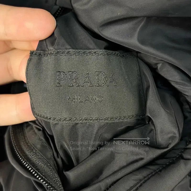 Prada Prada Black Nylon Logo Hooded Jacket. Size US M / EU 48-50 / 2 - 5 Thumbnail