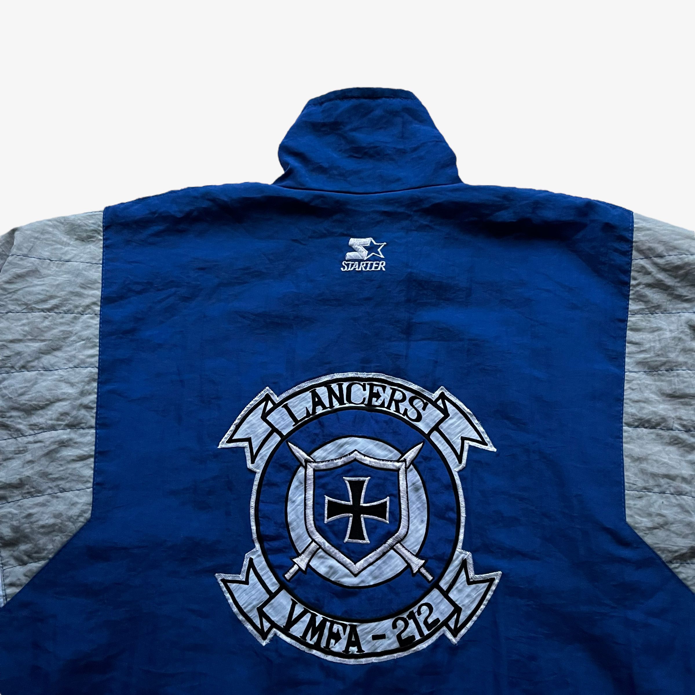 Starter Vintage 90s Men's Starter USA Marine Corps Lancers Jacket Size US XXL / EU 58 / 5 - 3 Thumbnail