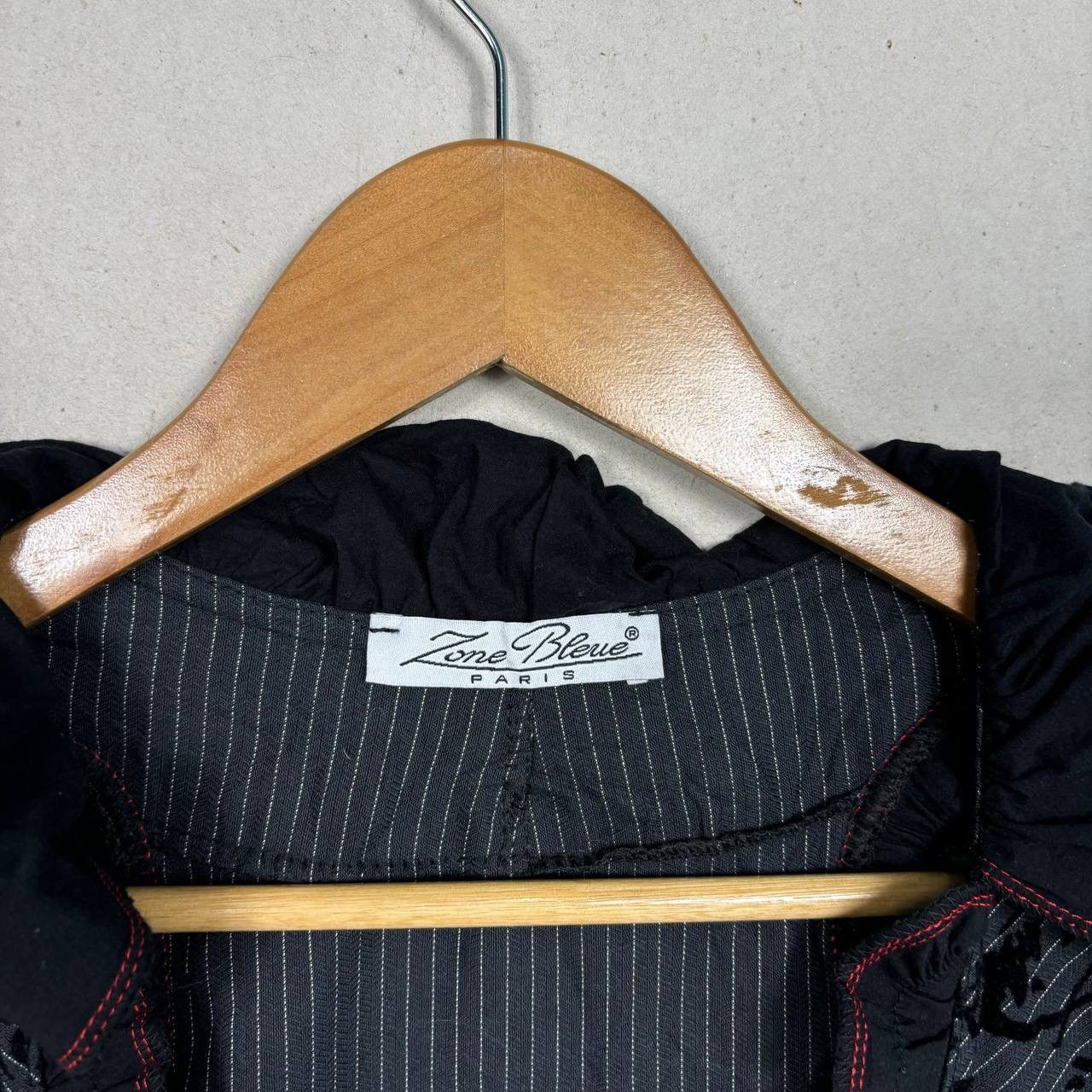 If Six Was Nine Zone Bleue Paris Archive Pinstripe Vest Dress Goth Y2K Size S / US 4 / IT 40 - 4 Thumbnail
