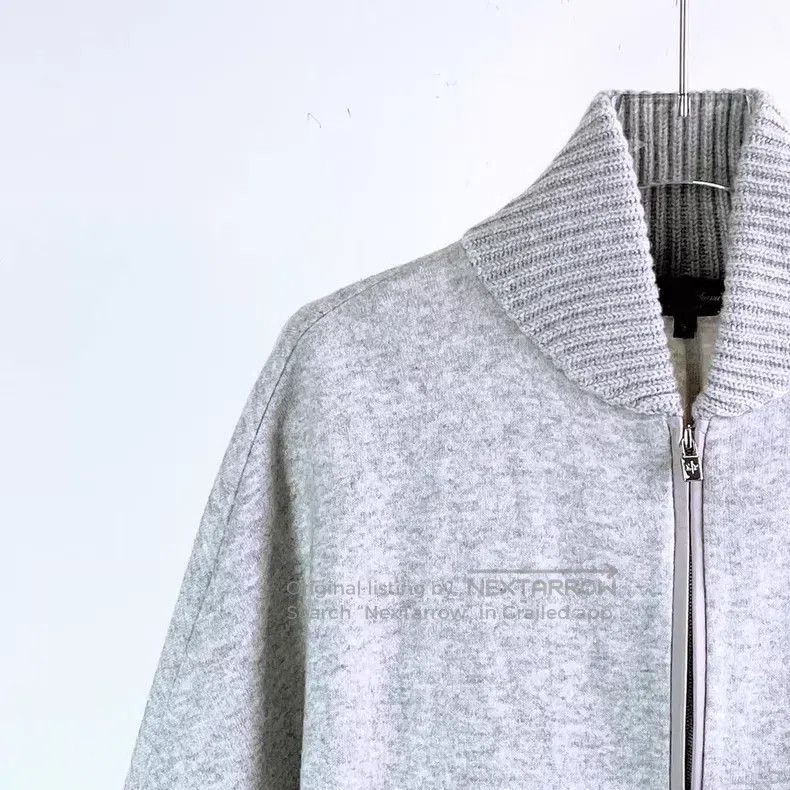 Loro Piana Loro Piana Grey knitted zip-up cashmere sweater Size S / US 4 / IT 40 - 4 Thumbnail