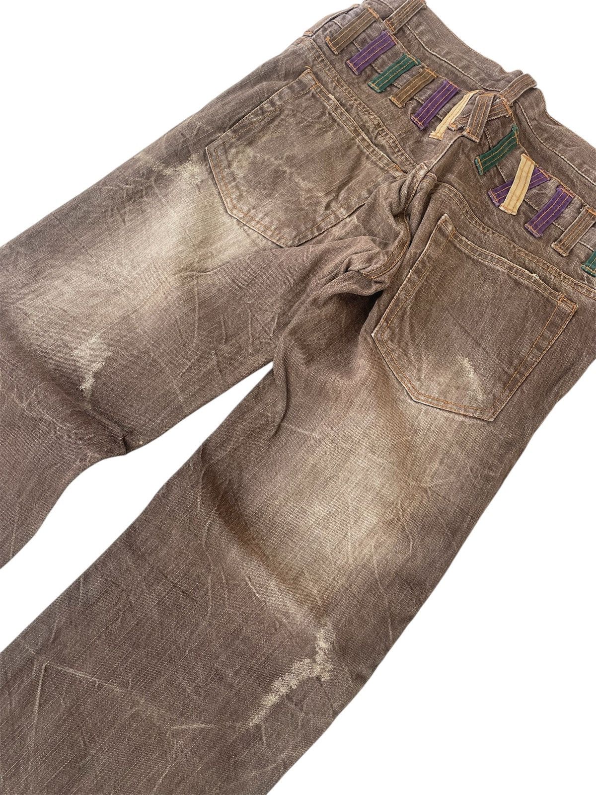If Six Was Nine Double Waist Nylaus Archival Mud-Wash Multi-Loop Denim Size US 30 / EU 46 - 9 Thumbnail