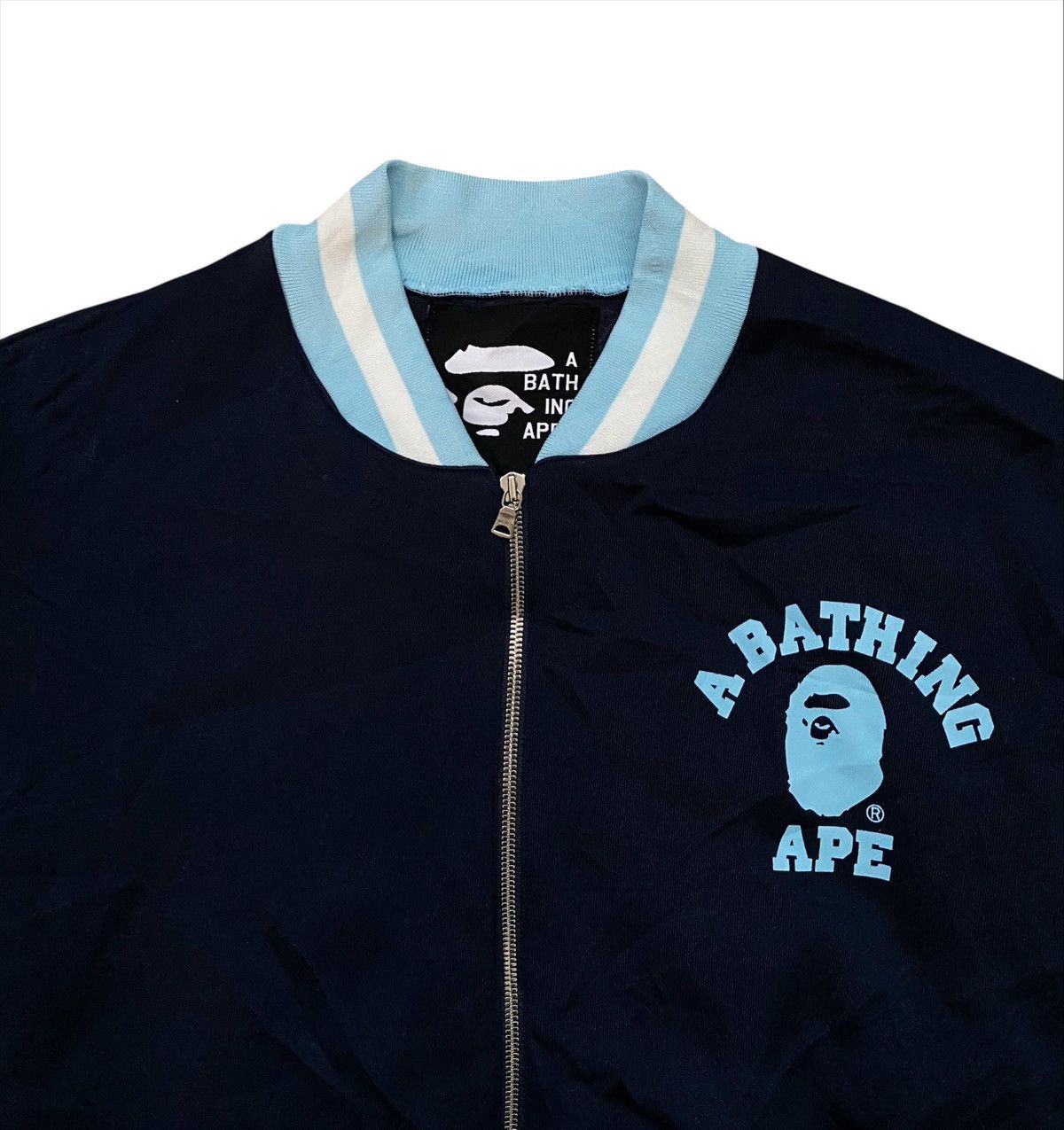 Bape × Vintage Vintage 2000's Bape Nigo Era Collage Varsity Jacket Size US L / EU 52-54 / 3 - 2 Thumbnail