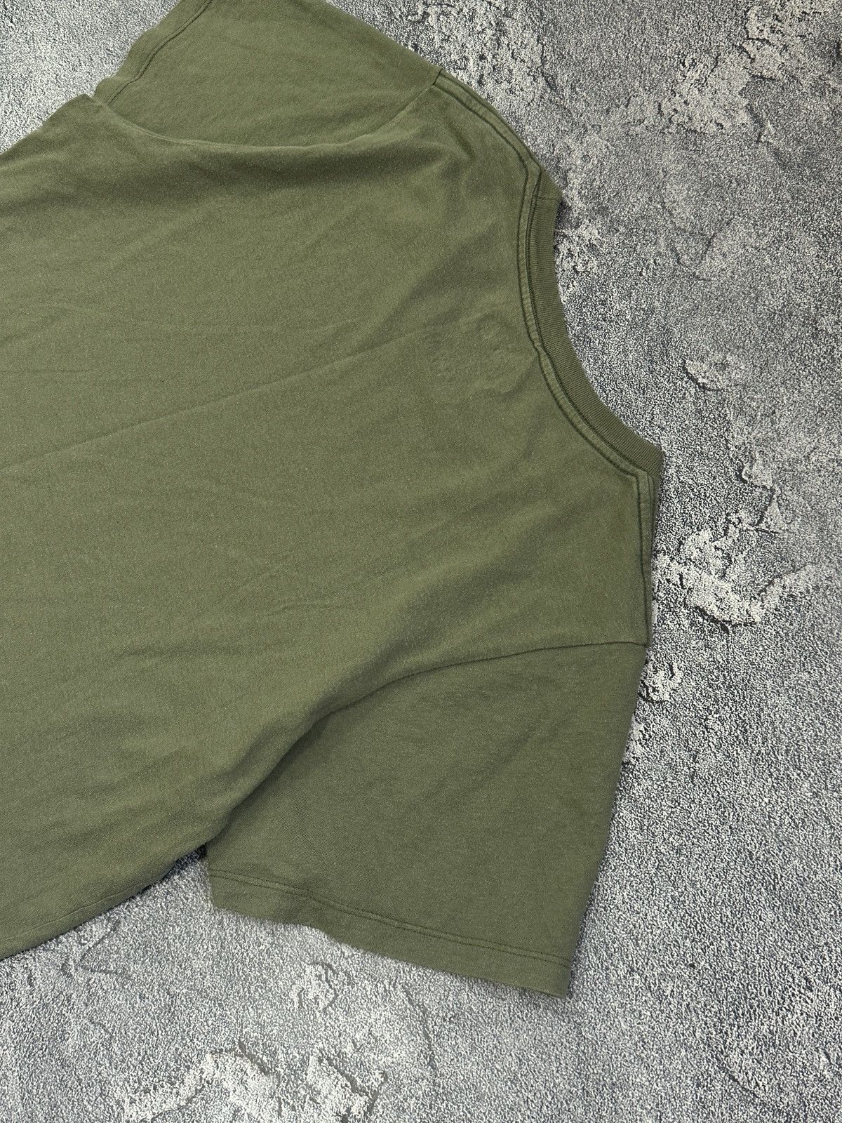 Stussy Vintage Stussy Big Logo Faded Khaki T-Shirt Y2k Size S Size US S / EU 44-46 / 1 - 9 Thumbnail