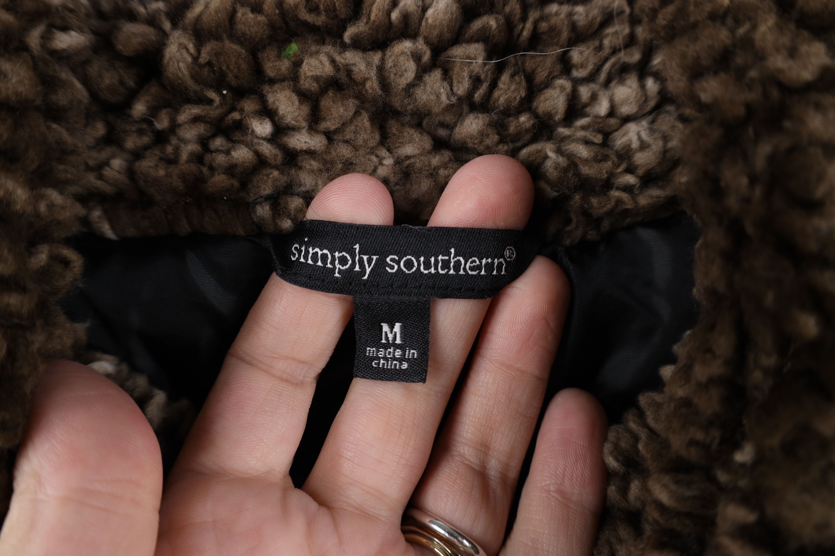 Vintage Simply Southern Fleece Flannel Quilted Puffer Vest Jacket Size M / US 6-8 / IT 42-44 - 7 Thumbnail