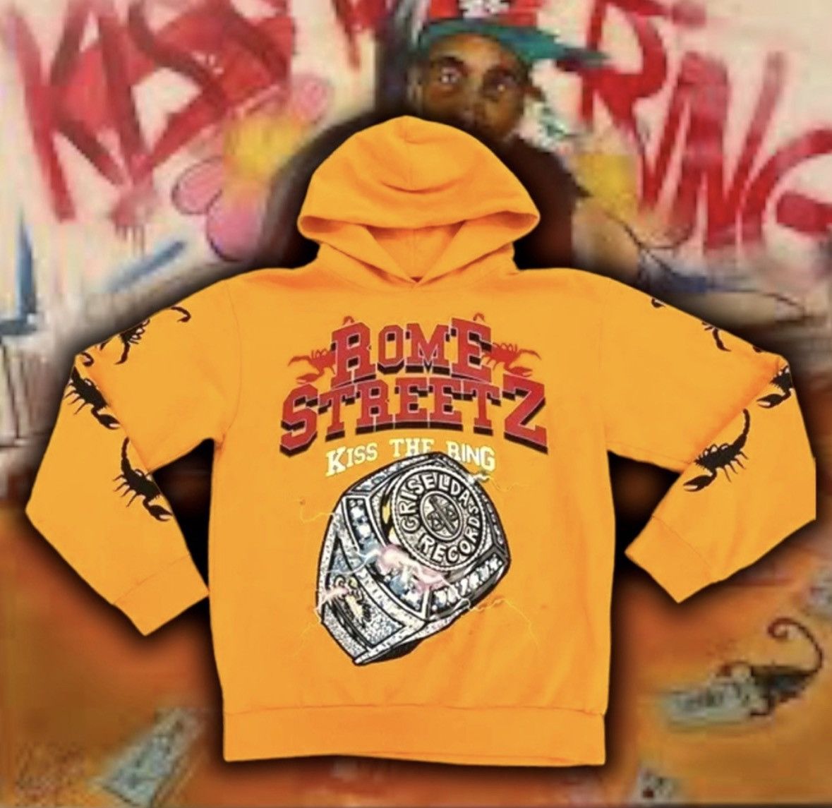 Rap Tees 🆕 RoMe STreets KiSS 🖕🏽 tHe RiNG 😚 💍 HOoDie GxFR ⚖️🦂 Size US M / EU 48-50 / 2 - 1 Thumbnail