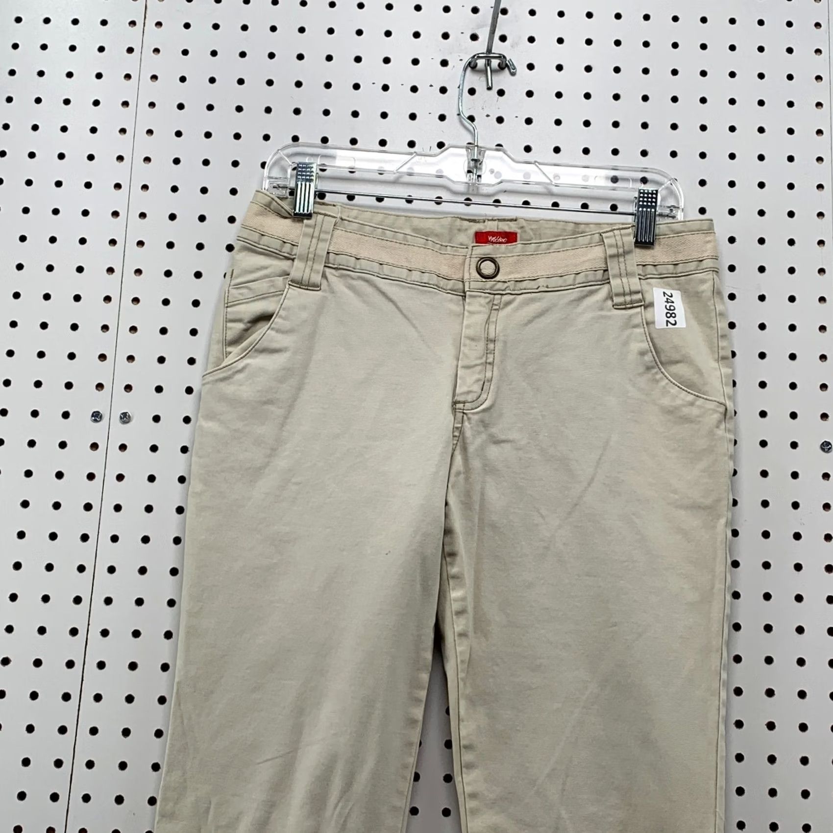 Mossimo VINTAGE Mossimo Stretch Pants Beige Flared Women’s Size 9 30x31 Size 30" / US 8 / IT 44 - 2 Thumbnail