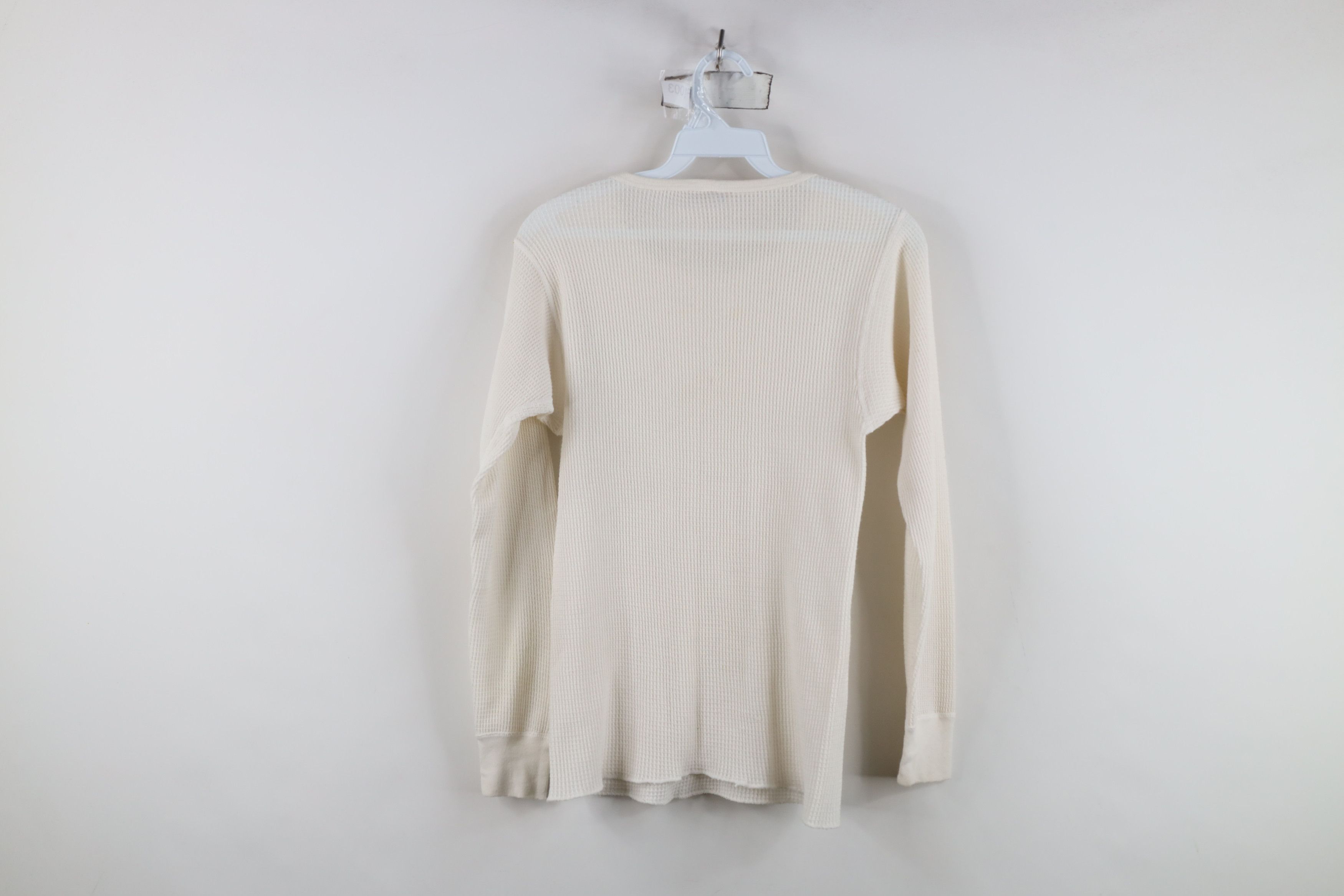 Vintage Vintage 90s Streetwear Waffle Knit Long Sleeve T-Shirt USA Size L / US 10 / IT 46 - 11 Thumbnail