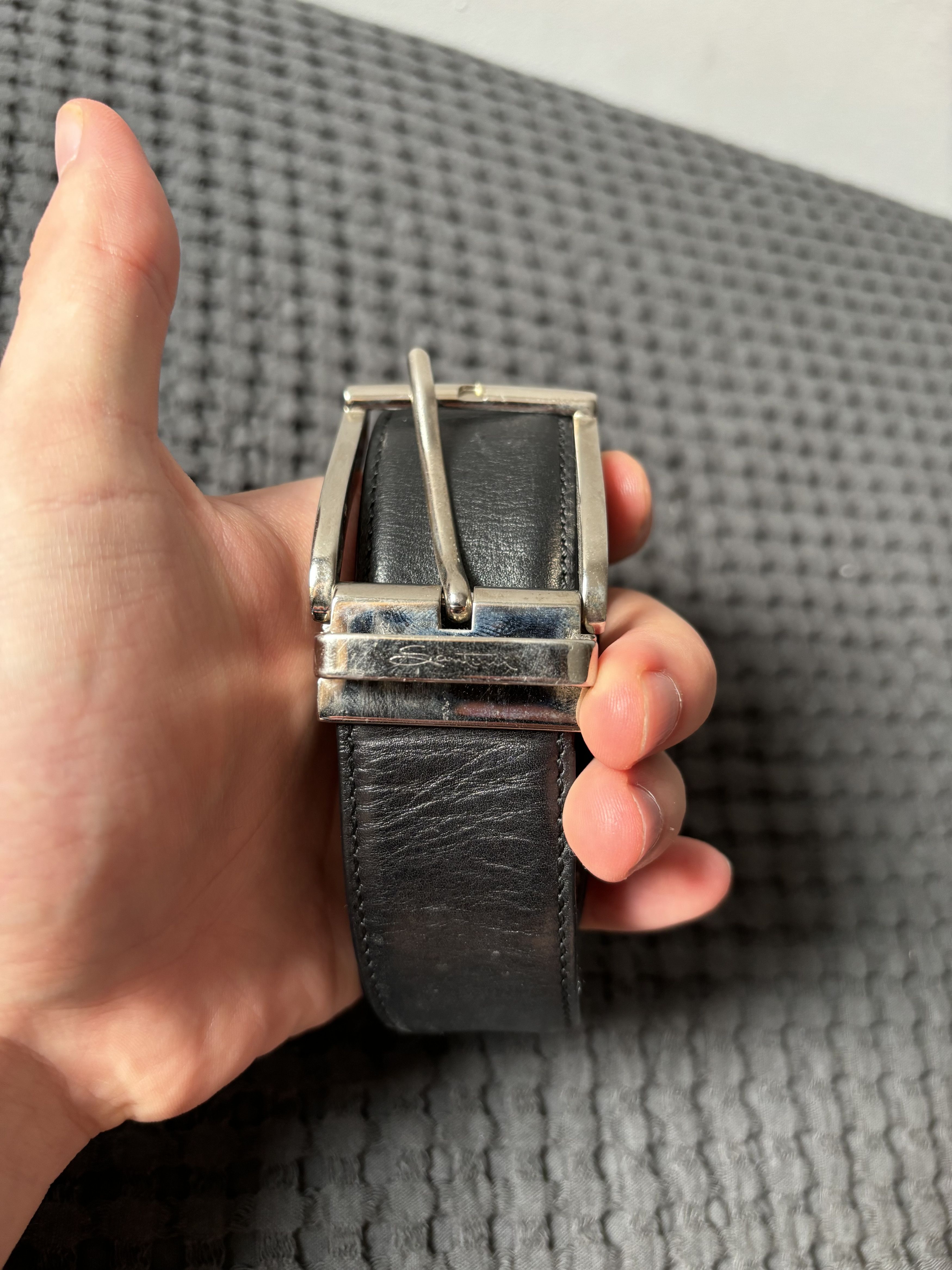 Santoni Men's Belt Santoni Size 44 - 2 Thumbnail